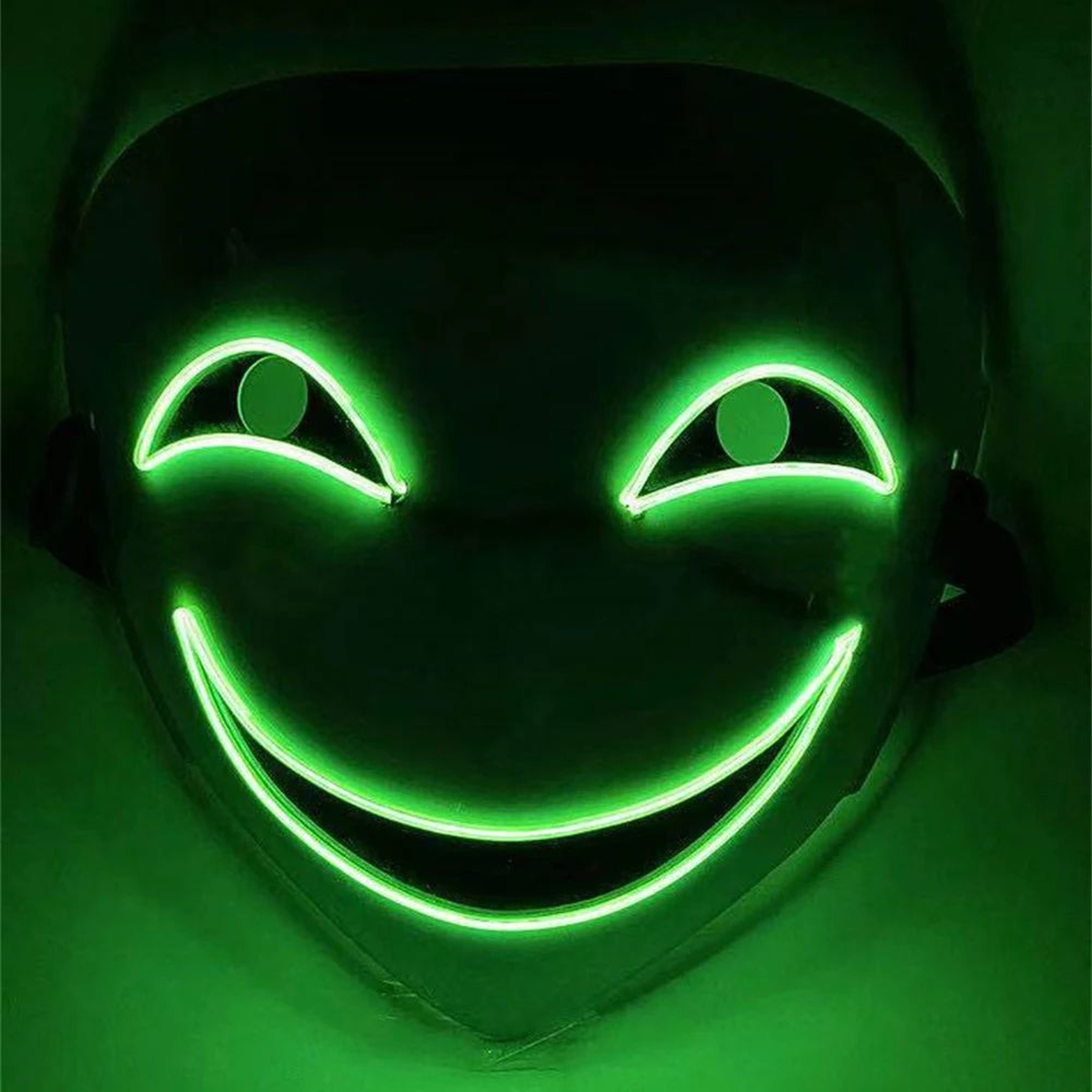 GlowGrin LED Clown Mask  Light Up LED Clown Mask For Halloween Cosplay  Scary Party Costumes 3