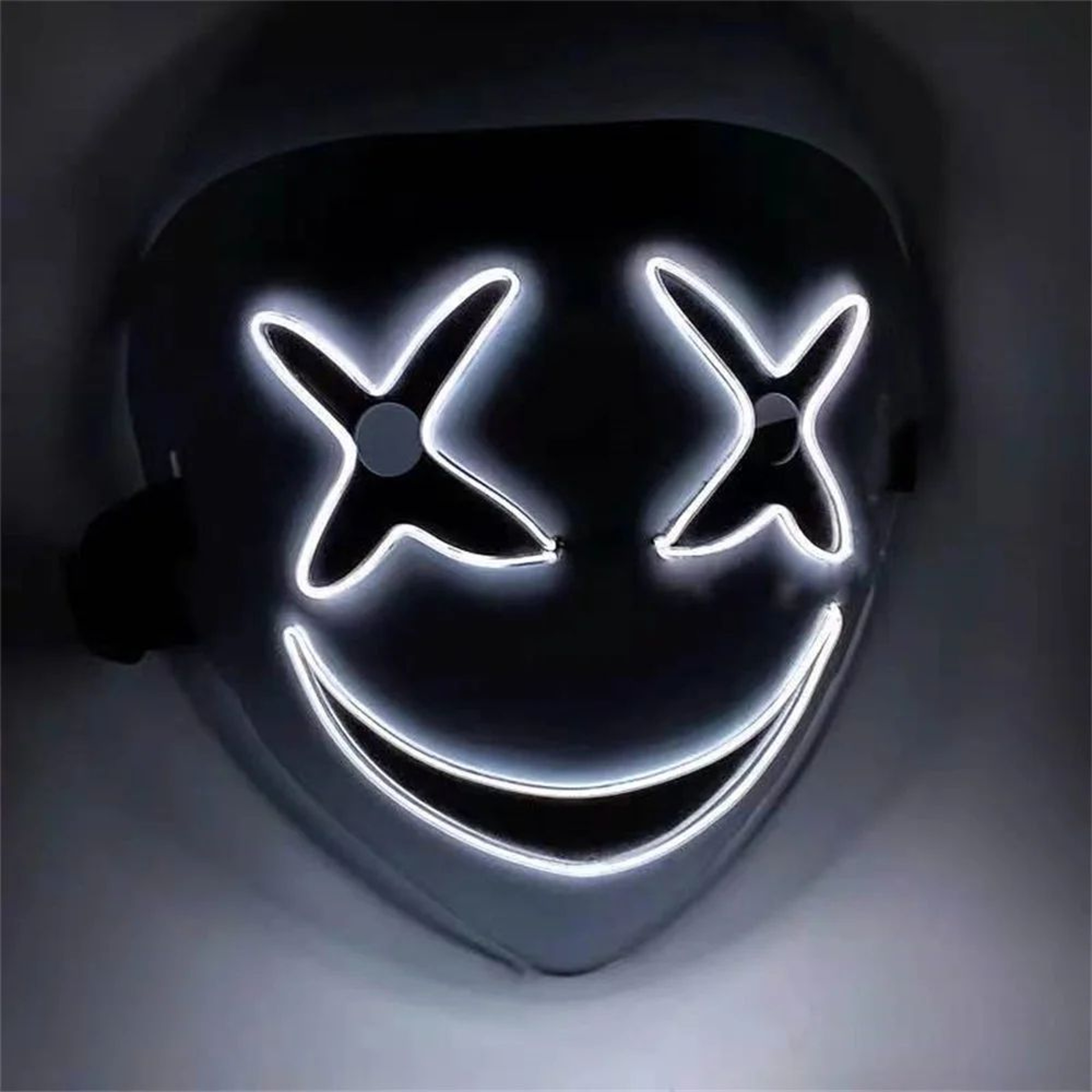 GlowGrin LED Clown Mask  Light Up LED Clown Mask For Halloween Cosplay  Scary Party Costumes 6