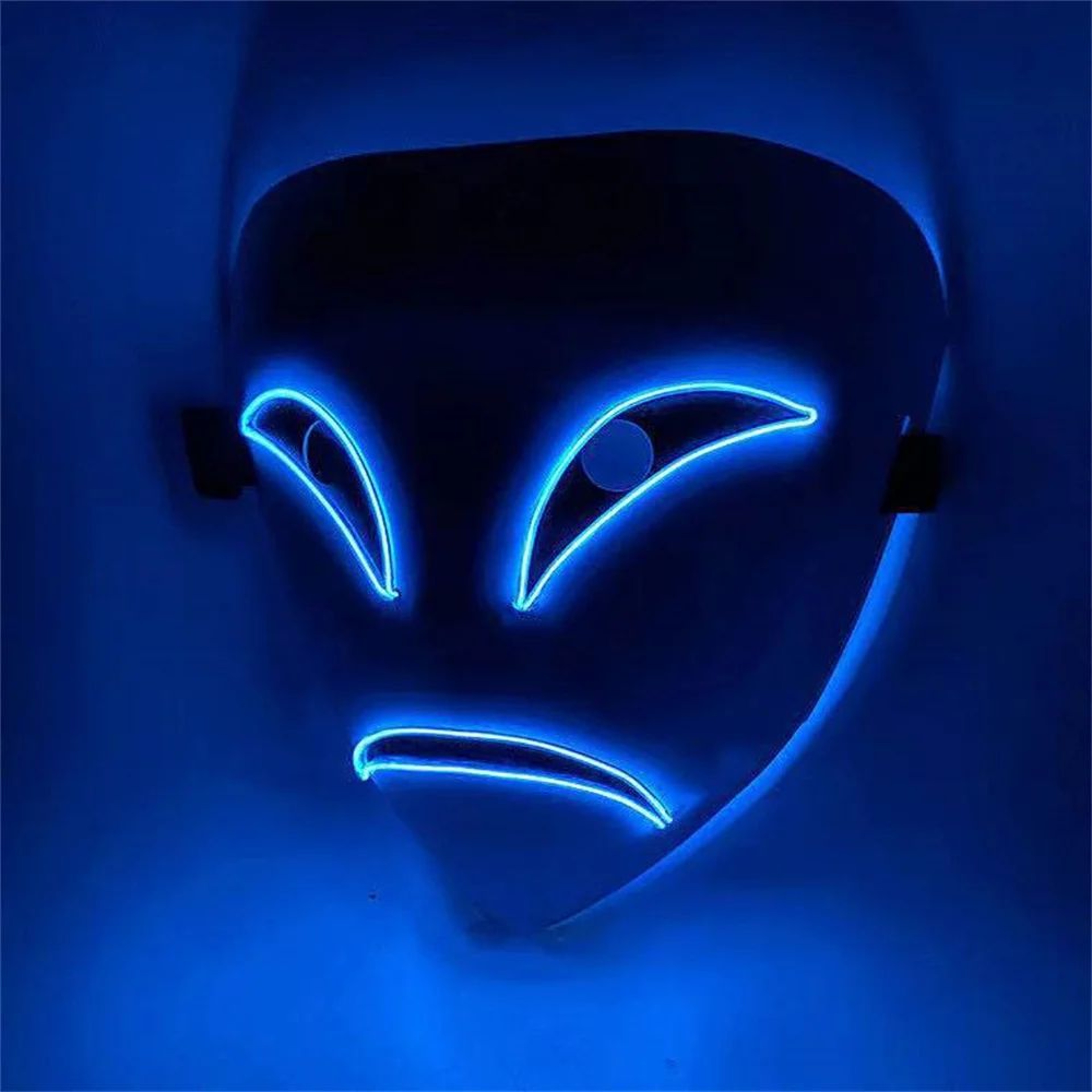 GlowGrin LED Clown Mask  Light Up LED Clown Mask For Halloween Cosplay  Scary Party Costumes 10
