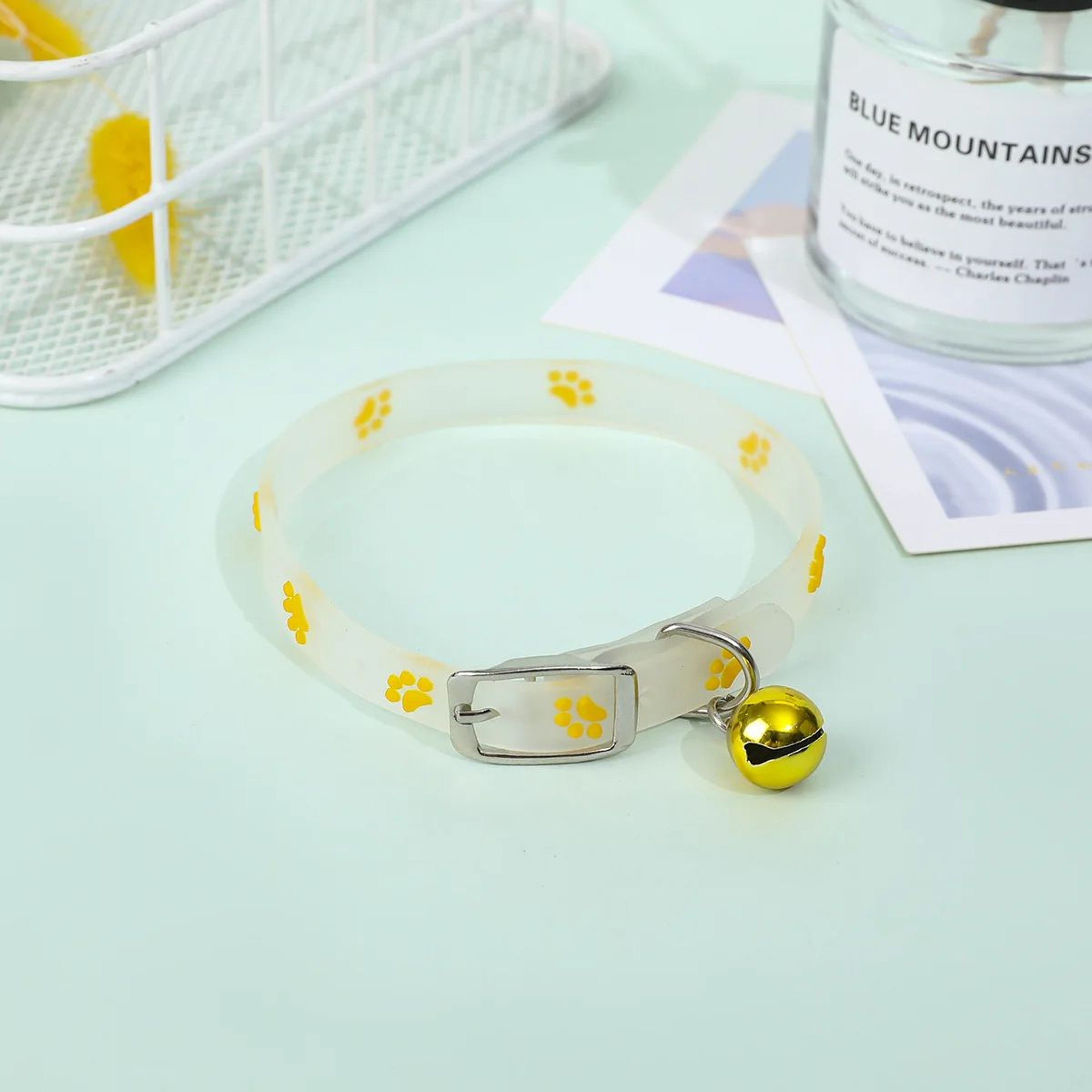 GlowSafe Cat Bell Collar  Glow In The Dark Cat Collar For Cats  Small Dogs 6