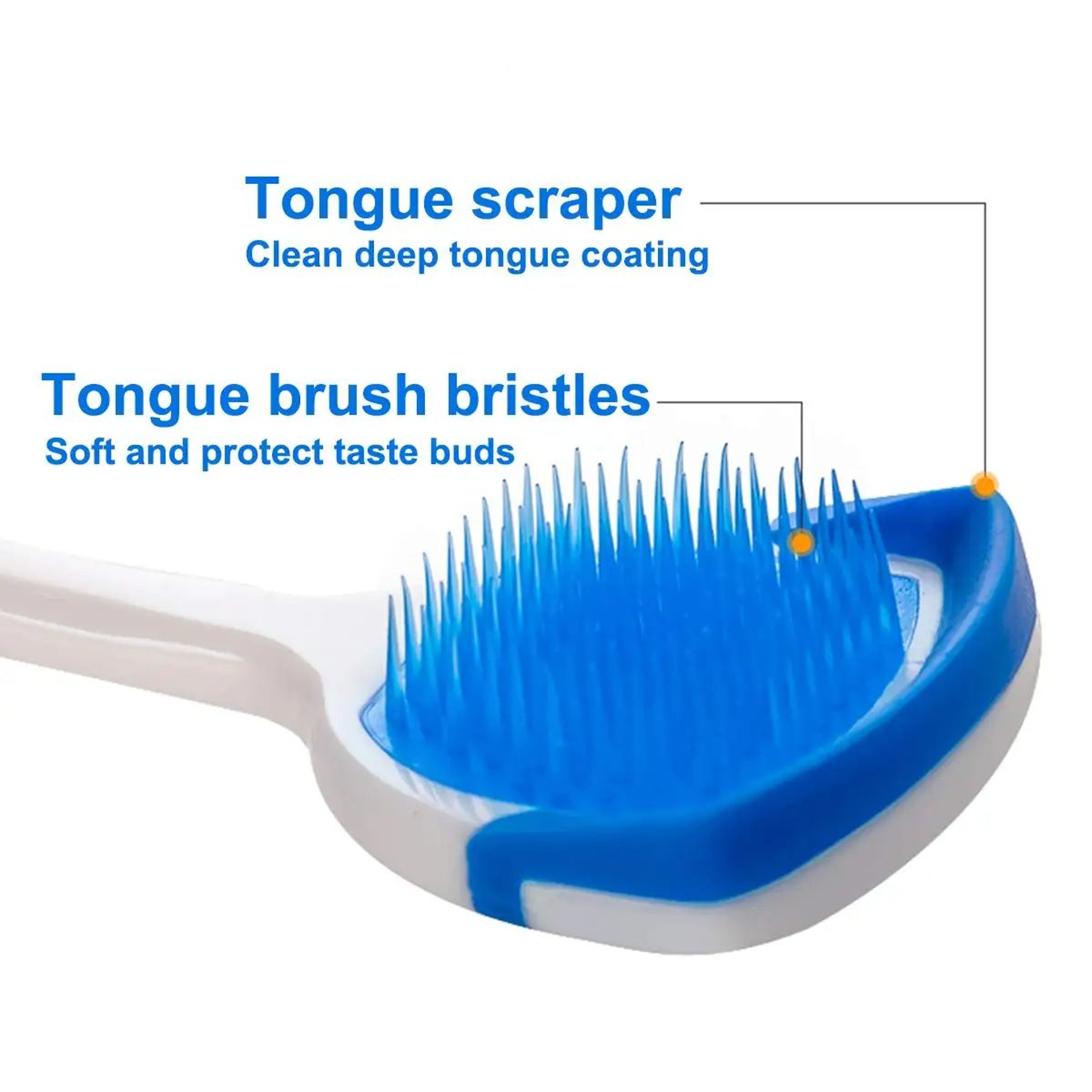 SoftFlex Silicone Tongue Scraper  Brush  Reusable Silicone Tongue Cleaner For Fresh Breath Oral Car 1