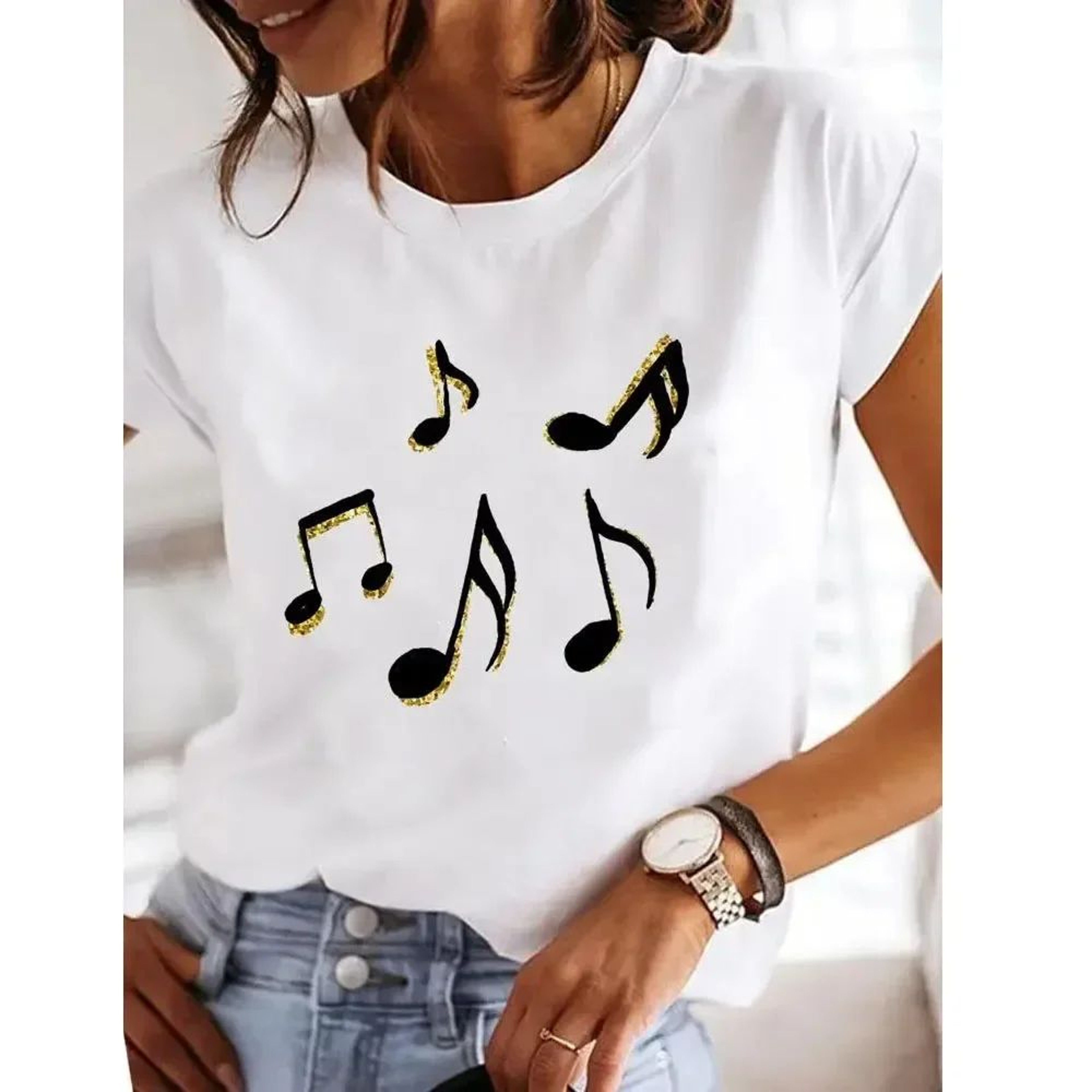 Retro Love Heart Y2K TShirt  Womens Casual Heart Print TShirt Summer ONeck Graphic Tee 2