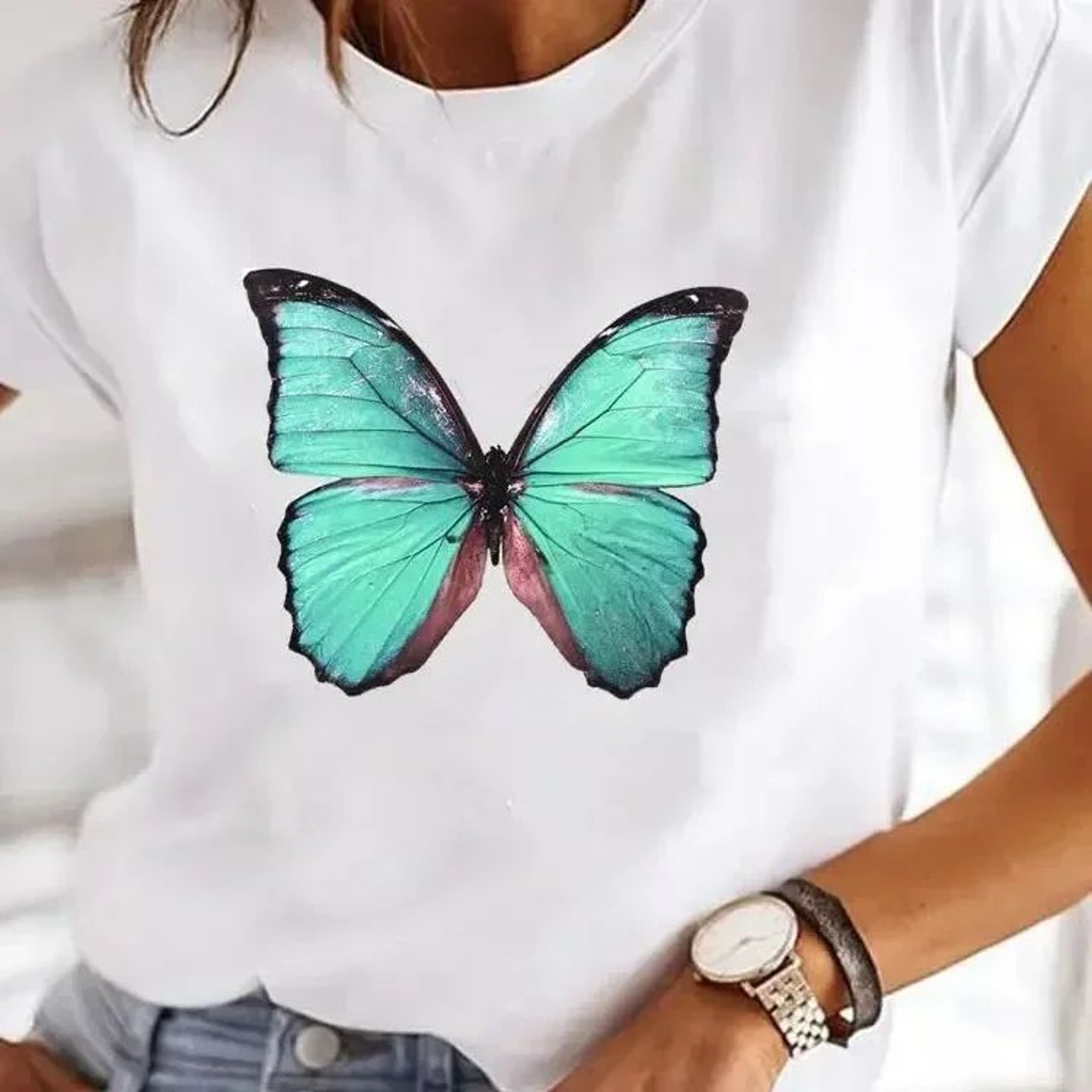 Retro Love Heart Y2K TShirt  Womens Casual Heart Print TShirt Summer ONeck Graphic Tee 4