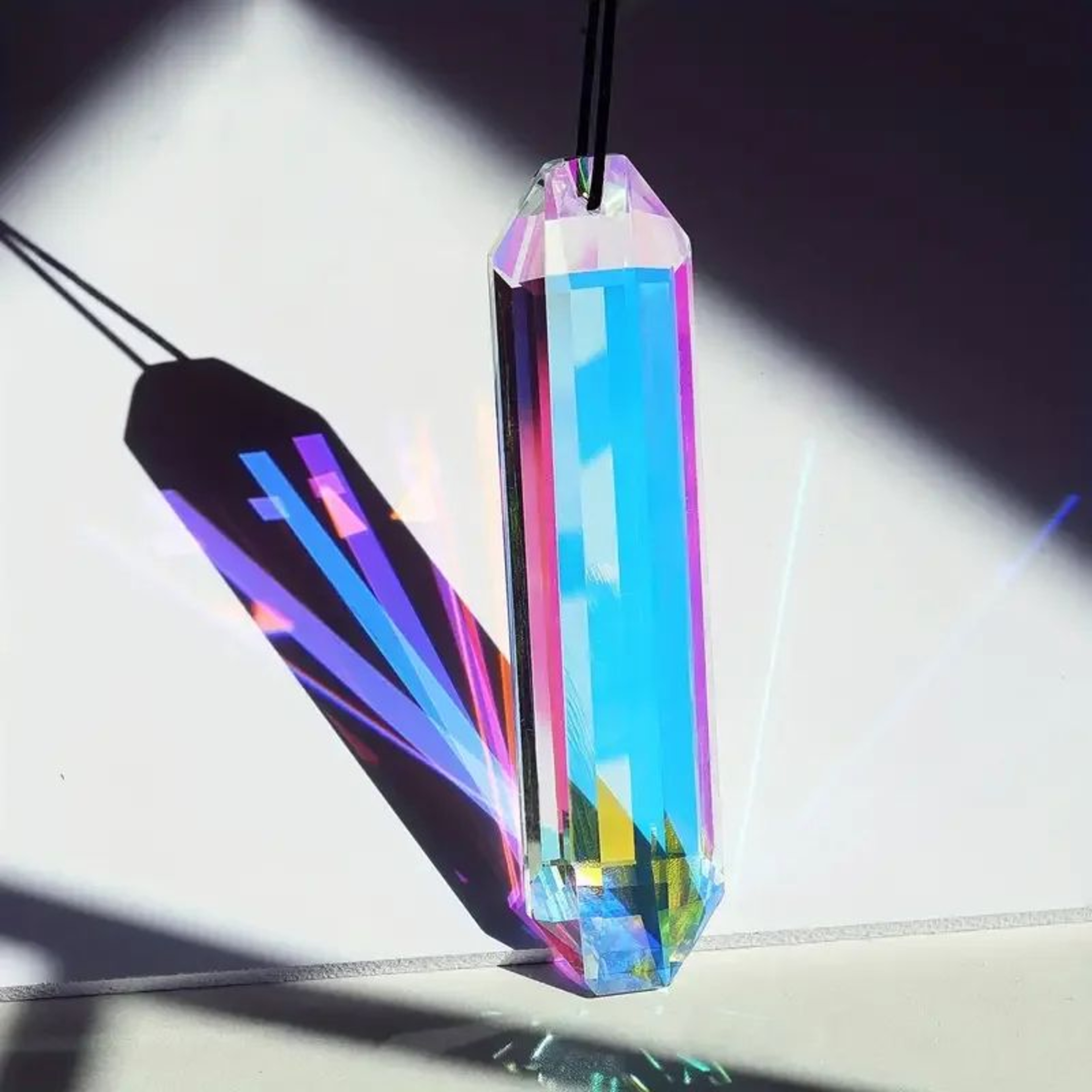 Crystal Rainbow Sun Catcher Window Prism Set  Hanging Crystal Rainbow Maker Decor For Home  Garden  2