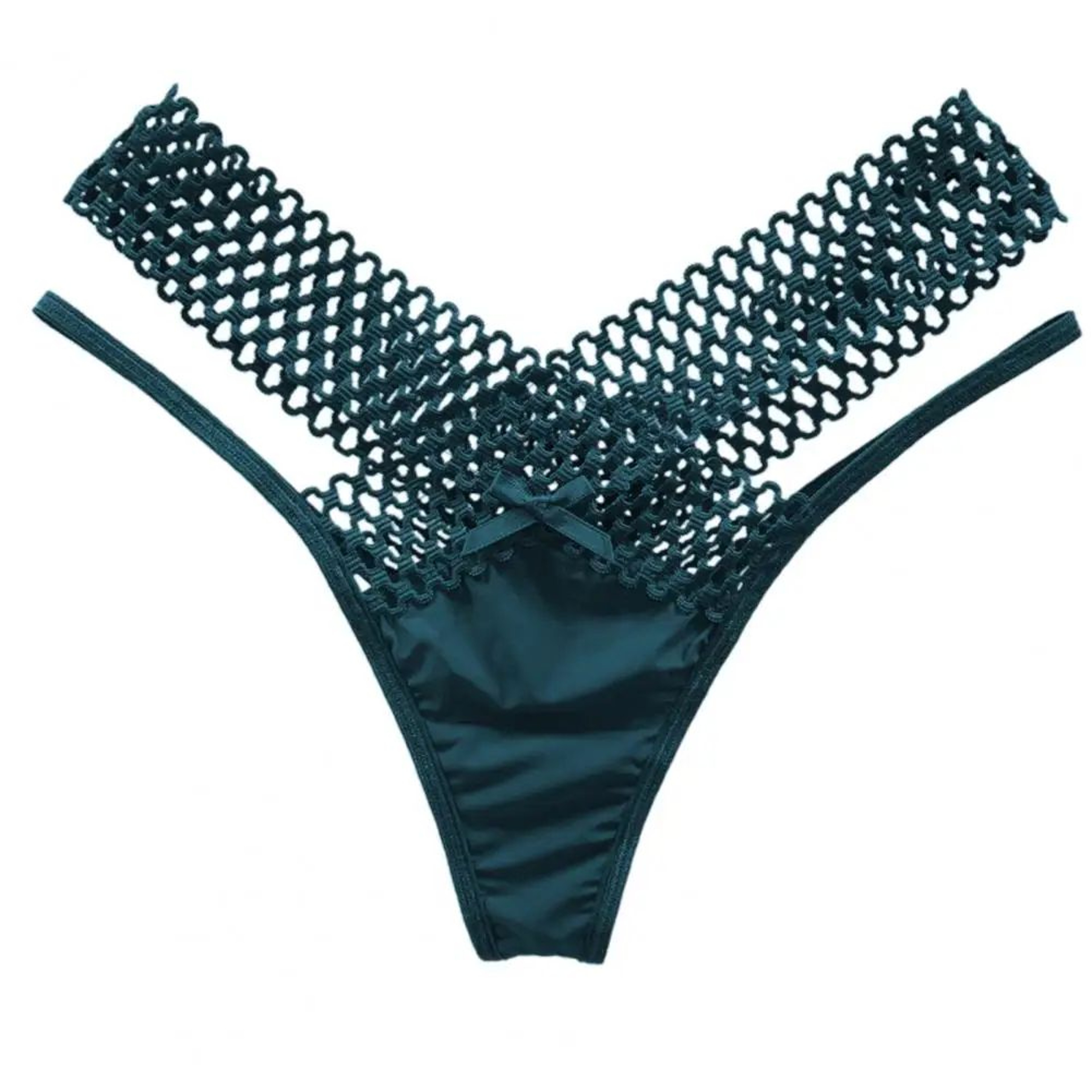 French Strappy Womens Mesh Thong Low Rise Sheer Lingerie 5