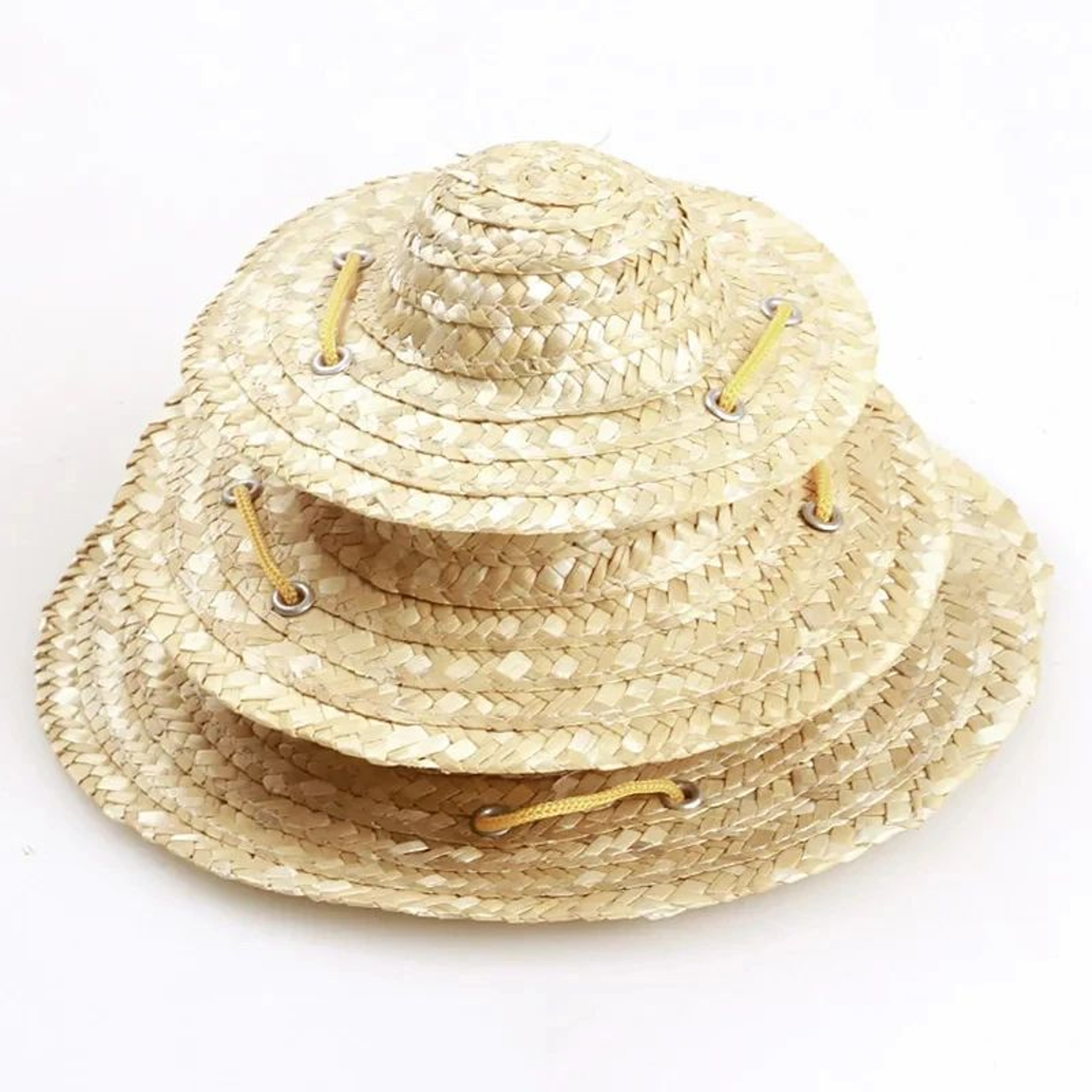 SunReady Dog Straw Hat For Small Dogs  Cats Adjustable Pet Sun Hat 3