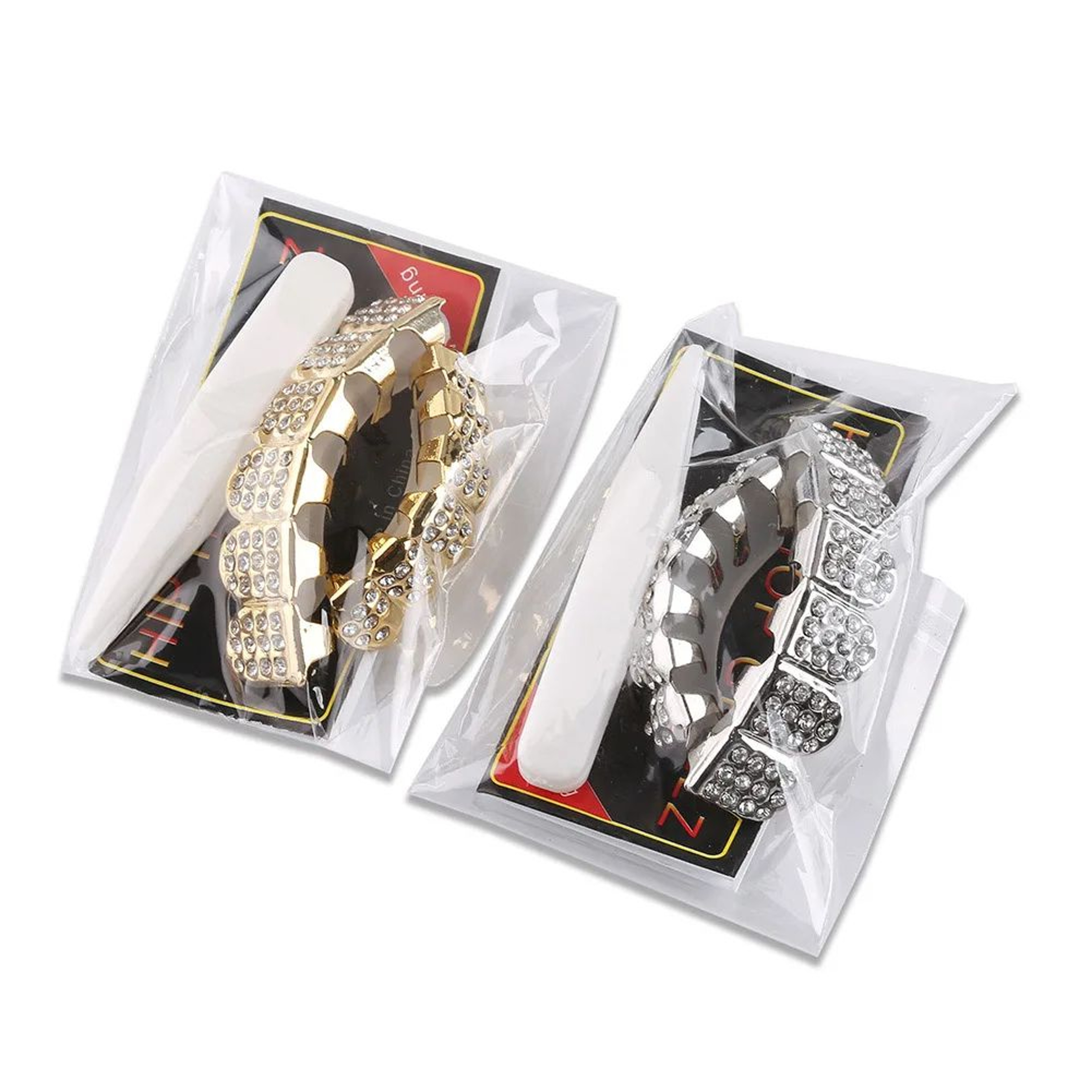 TOPGRILLZ Iced Out Grillz Top And Bottom Set For Men And Women CZ Gold Teeth Grillz In Gold Or Silv 4