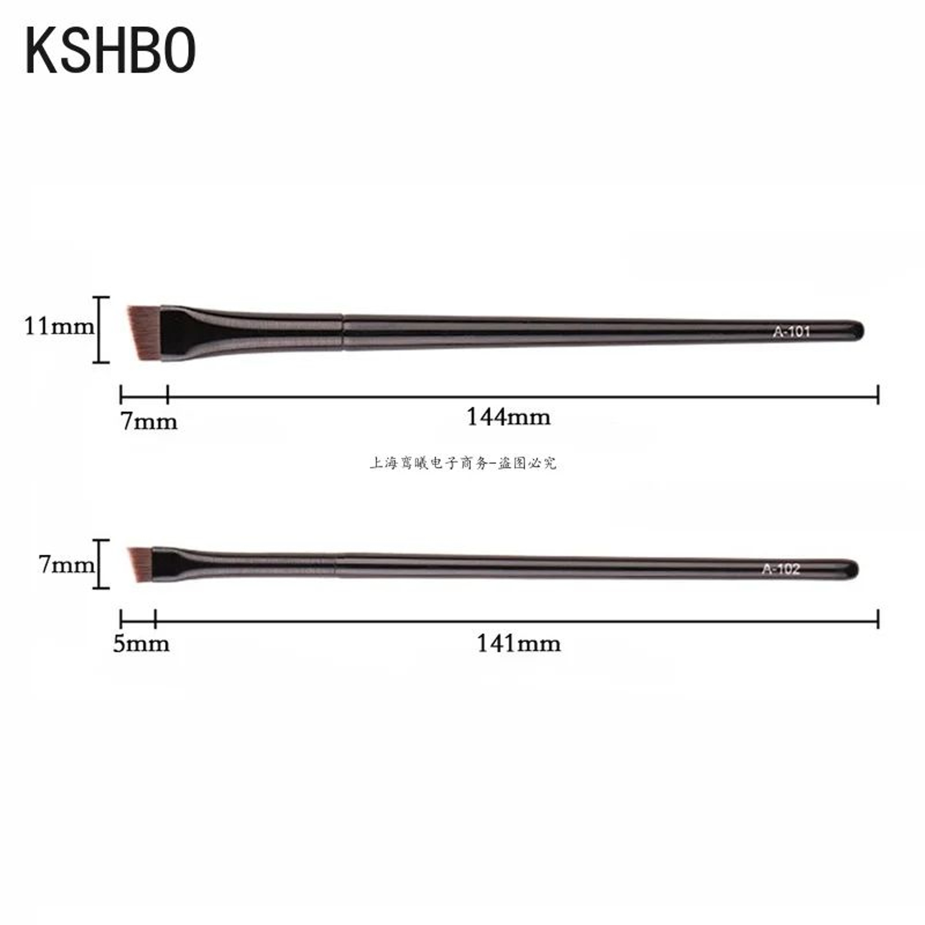 Precision Duo Angled Eyebrow Brush  Eyebrow Liner Brush Set  Portable Brow Contour Brush 2PCS 5