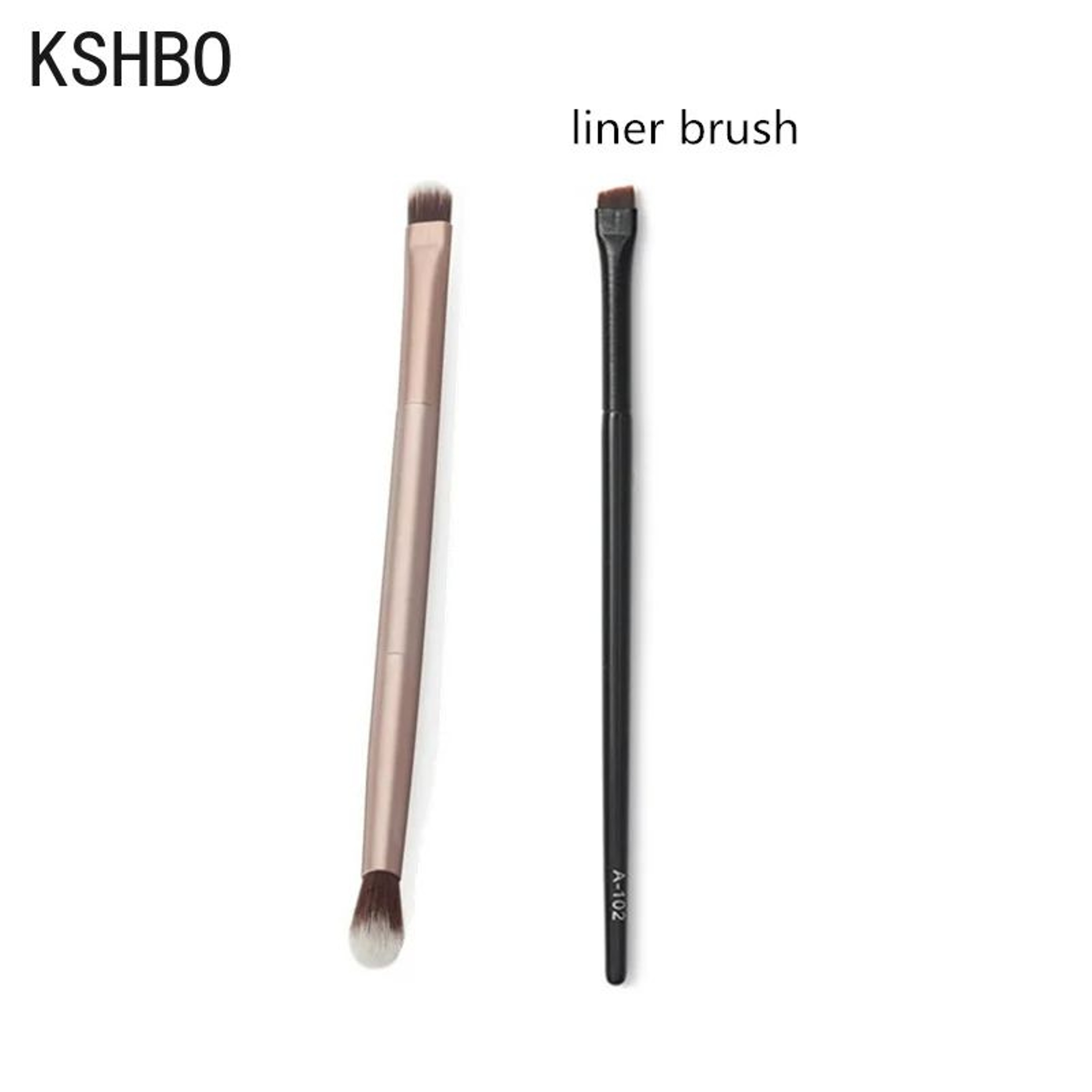Precision Duo Angled Eyebrow Brush  Eyebrow Liner Brush Set  Portable Brow Contour Brush 2PCS 8