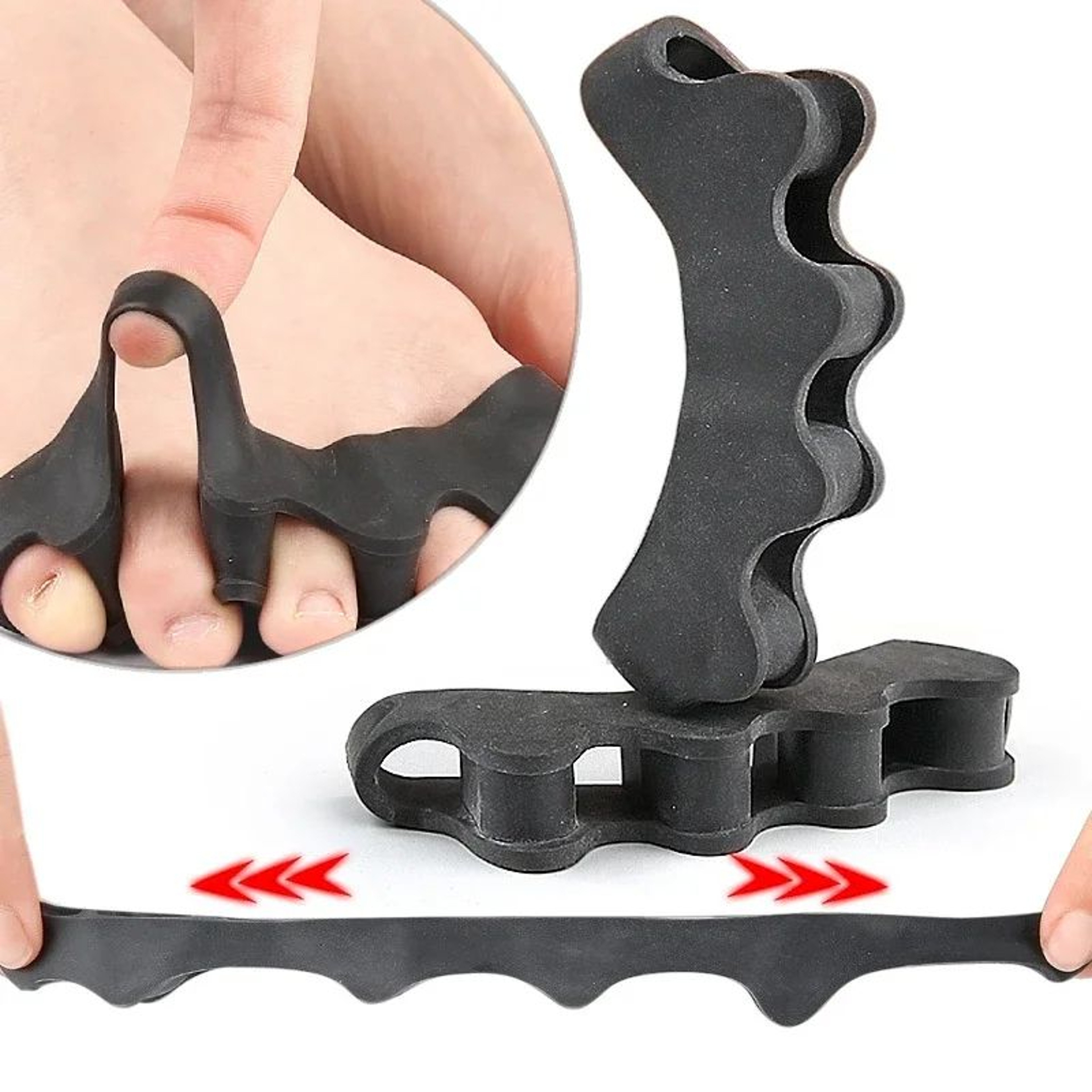 ComfortAlign Silicone Toe Separators For Bunions  Soft Gel Bunion Corrector  Hammer Toe Spacer 2