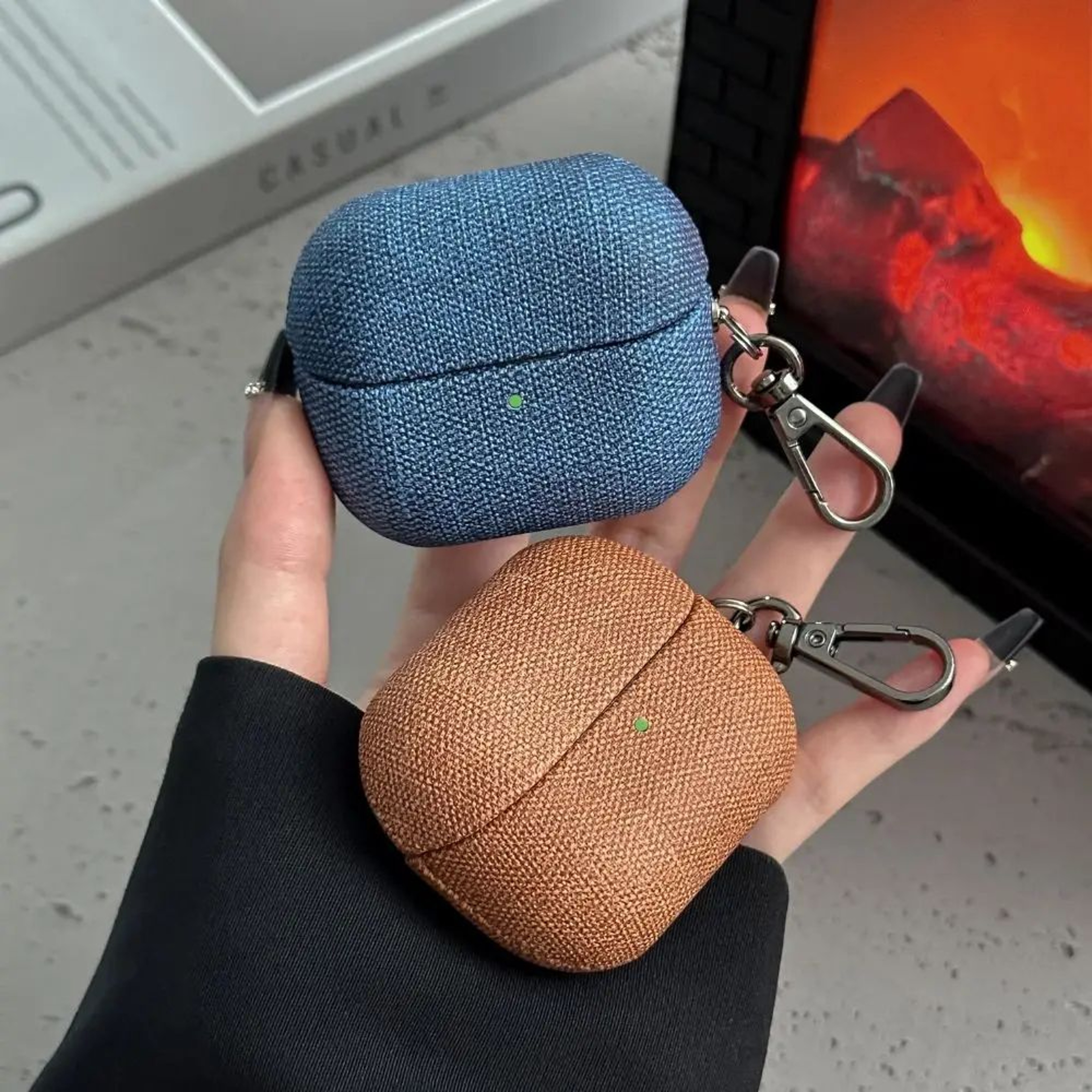 Fabric Texture Galaxy Buds 3 Pro Case  Slim Protective Galaxy Buds 3 Cover 5