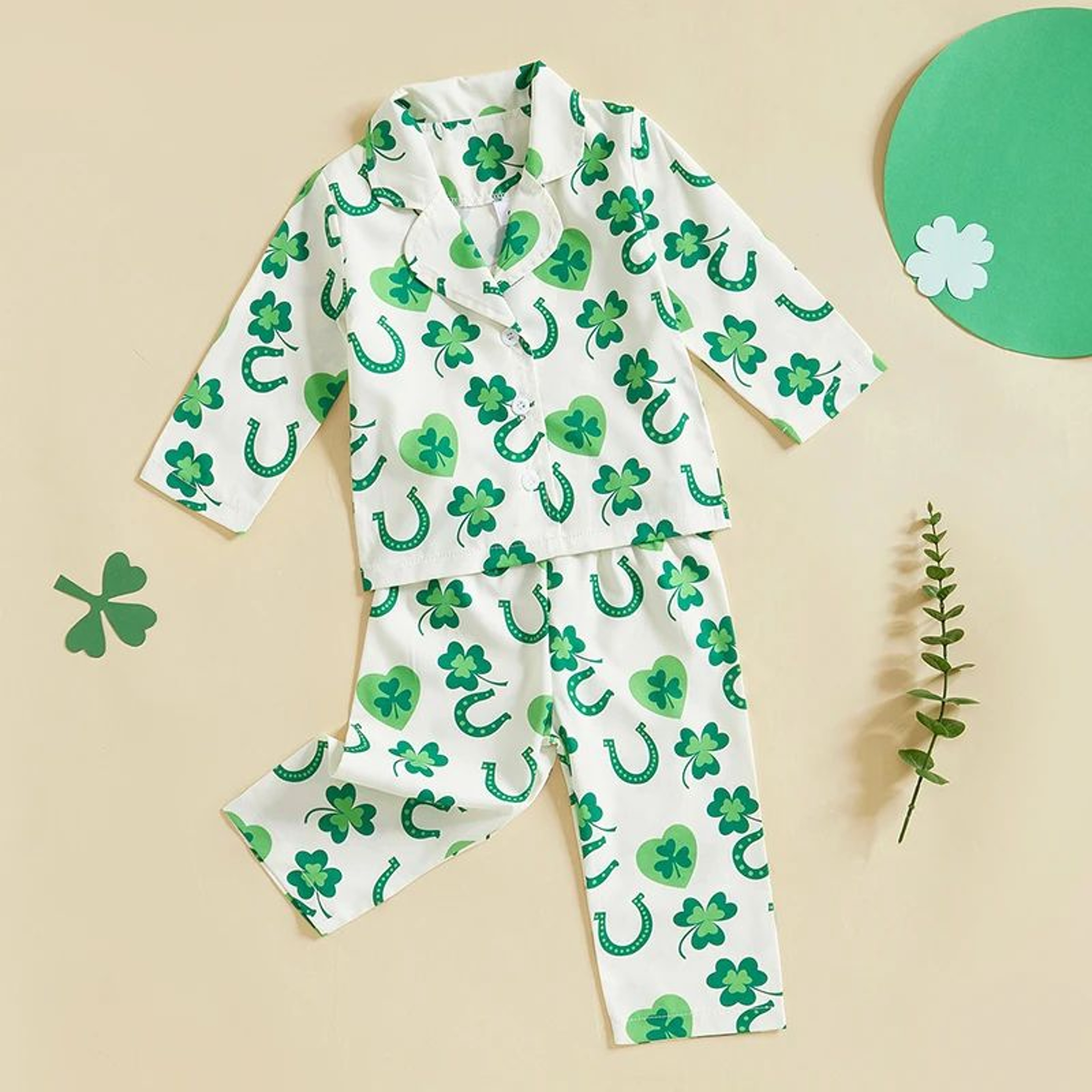 Irish Charm Infant  Toddler 2Piece Baby Pajama Set 3