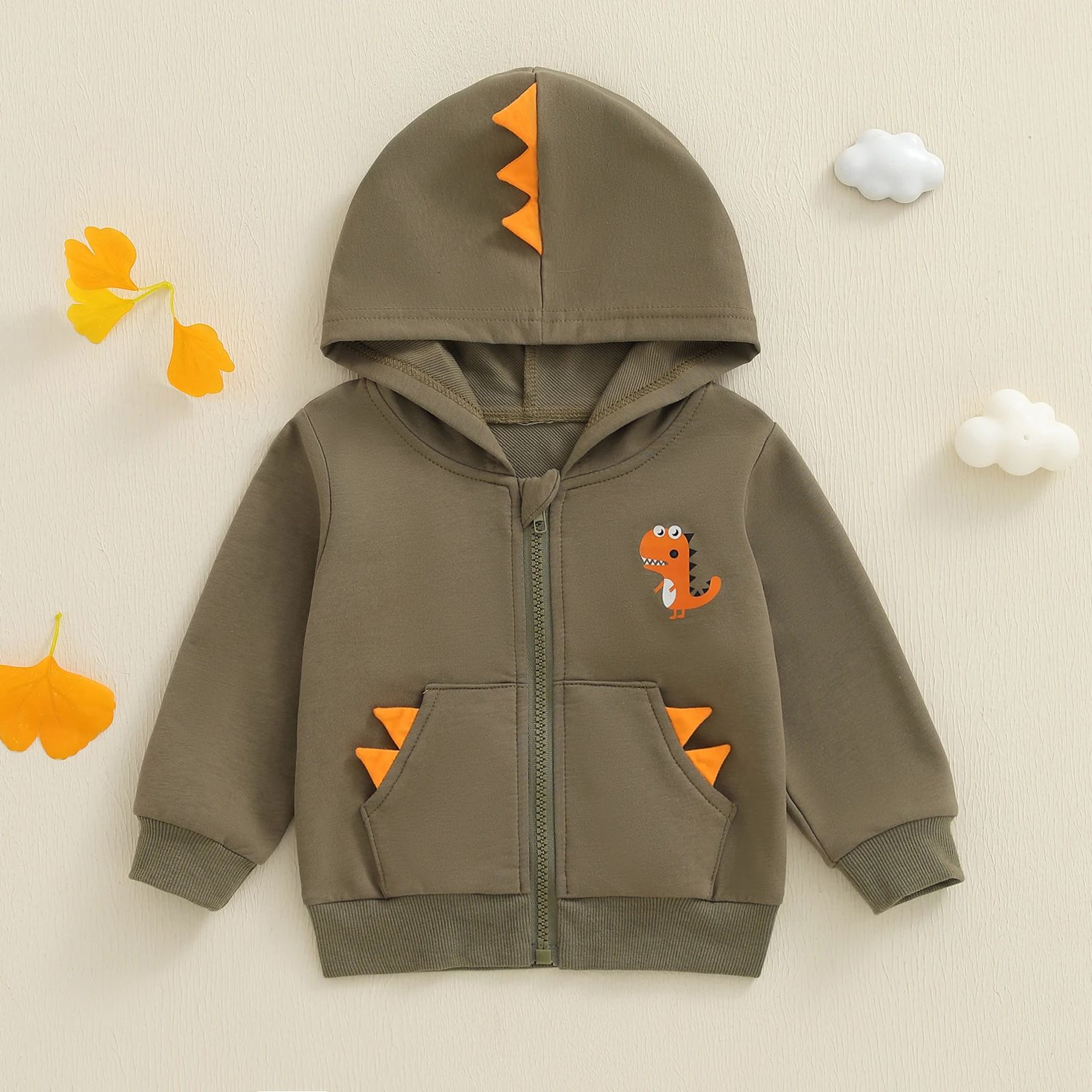 CozyBear Baby Winter Puffer Jacket  FleeceLined Infant Bear Hoodie Coat For Boys  Girls 3