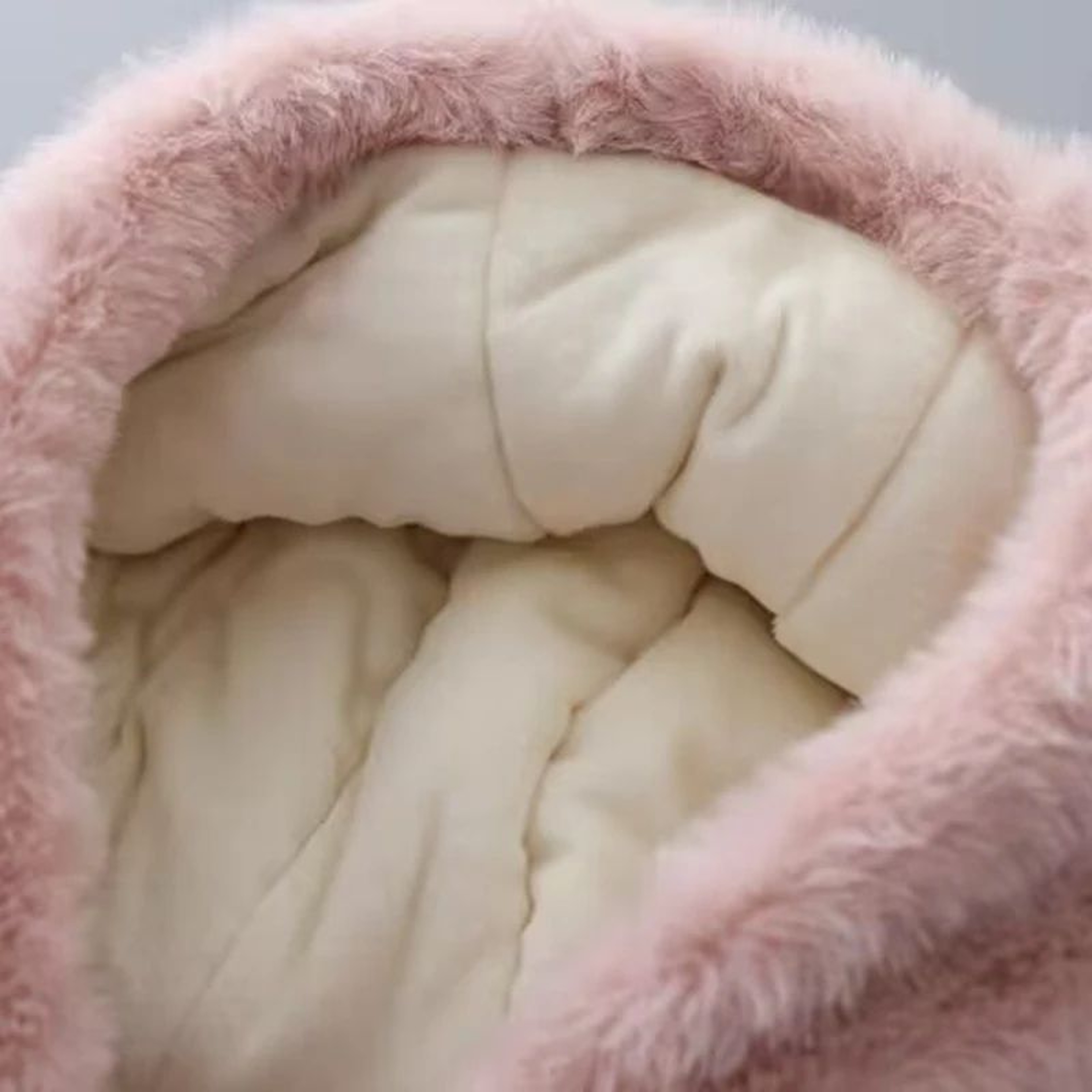 LuxeWarm Girls Winter Coat  Plush Kids Fur Hooded Jacket With Thick Padded Warmth 5