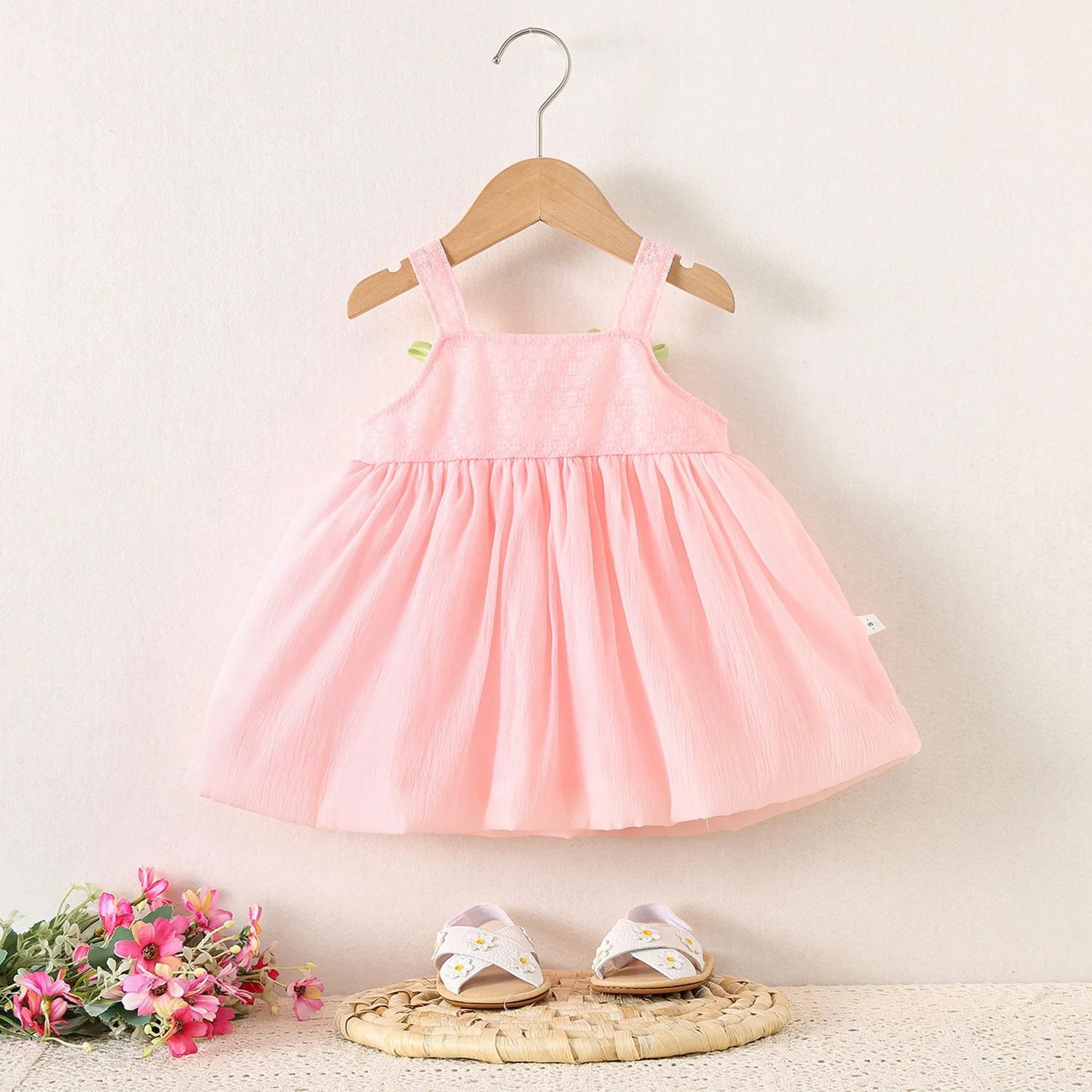 Tulip Mesh Baby Girl Summer Dress  Toddler Princess Flower Girl Party Dress 3