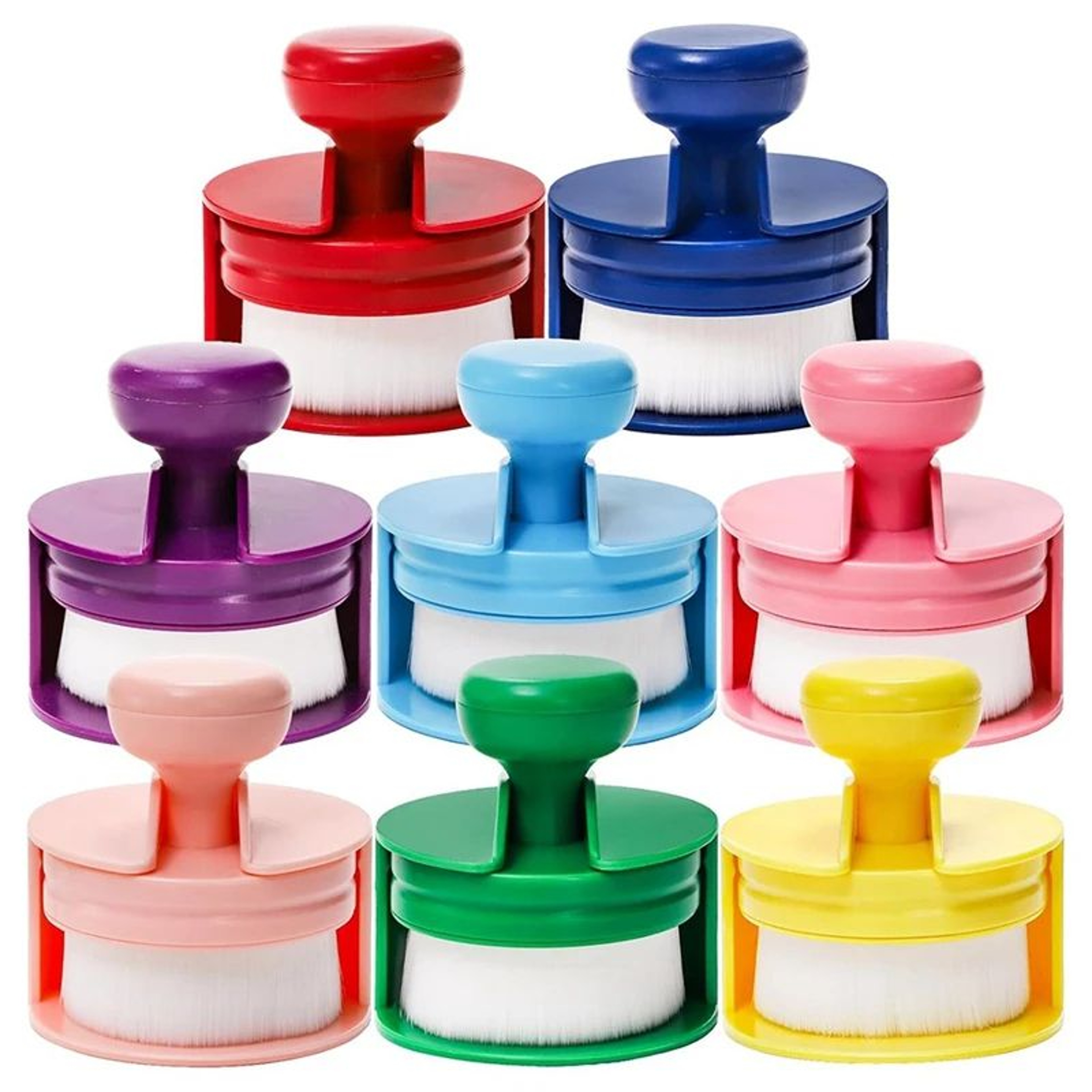 FlatTop Ink Blending Brushes Set  8 ColorCoded Craft Ink Blender Brushes For Smooth Card Making  Pa 0