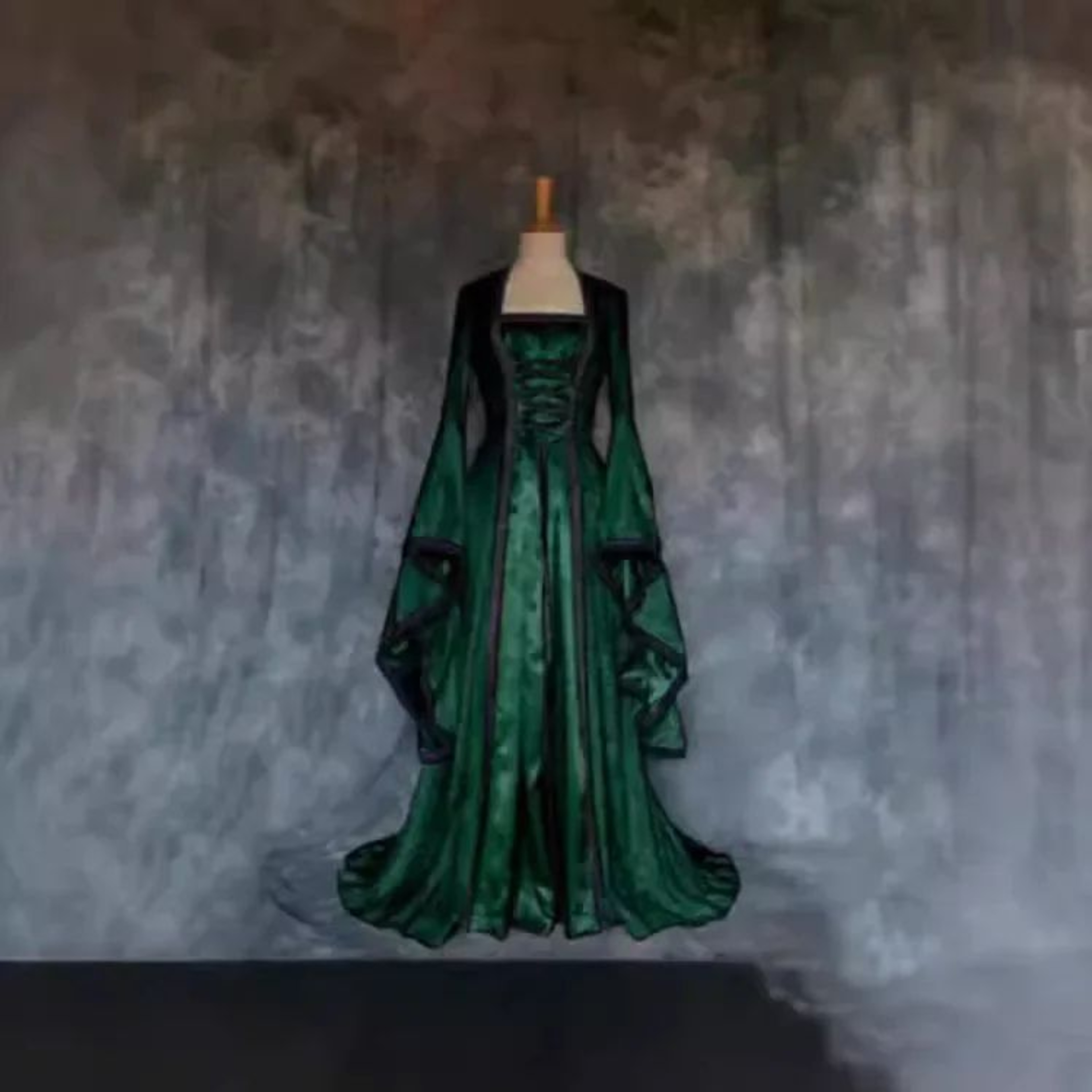VictorianInspired Vintage Halloween Dress For Women  Renaissance Gothic Maxi Gown 3