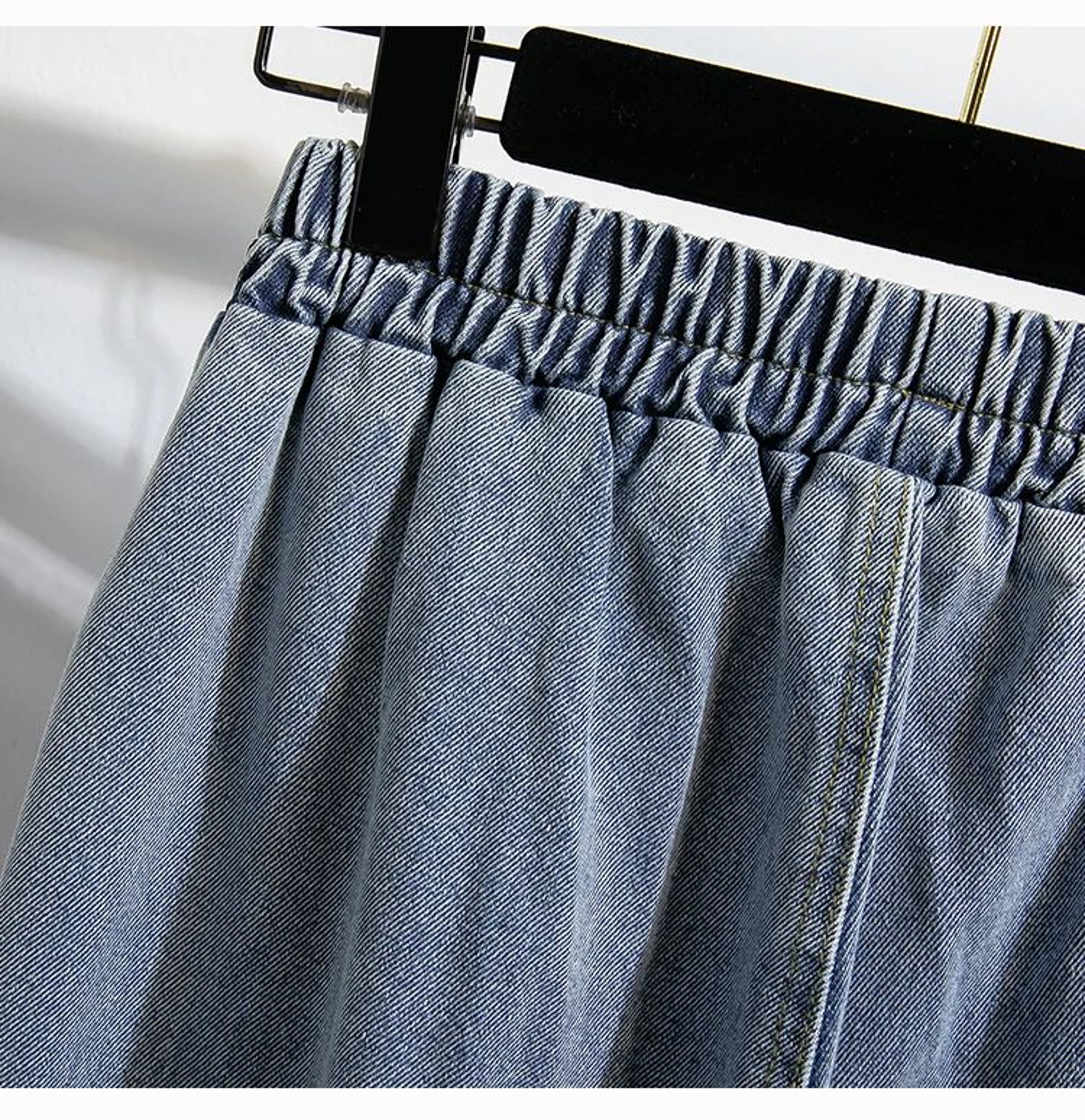 CurveEase Plus Size Harem Jeans  High Elastic Waist Womens Stretch Denim Pants Korean Style 8