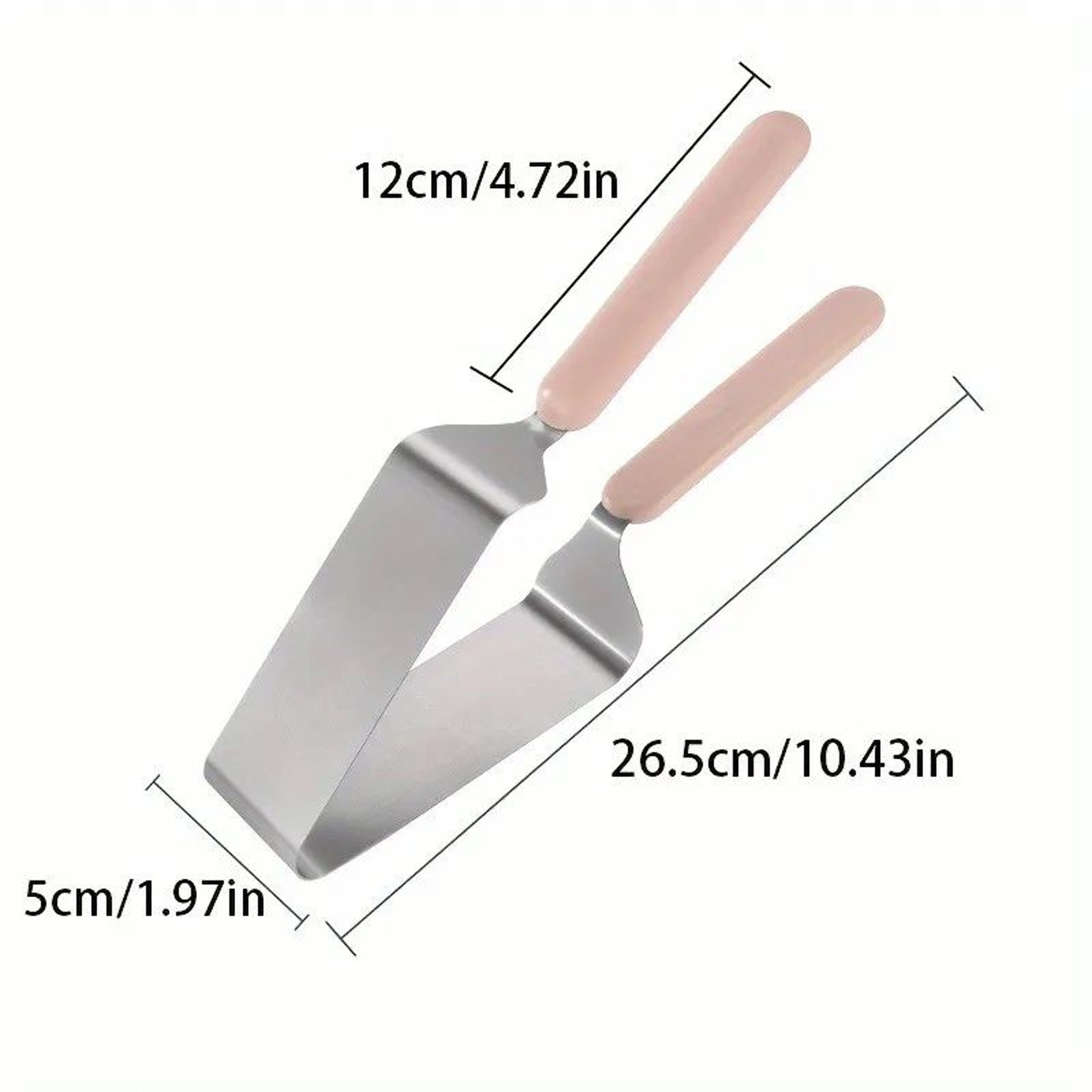 PrecisionSlice Stainless Steel Cake Lifter Set  Triangle Cake Server  Layer Separator Tools 5