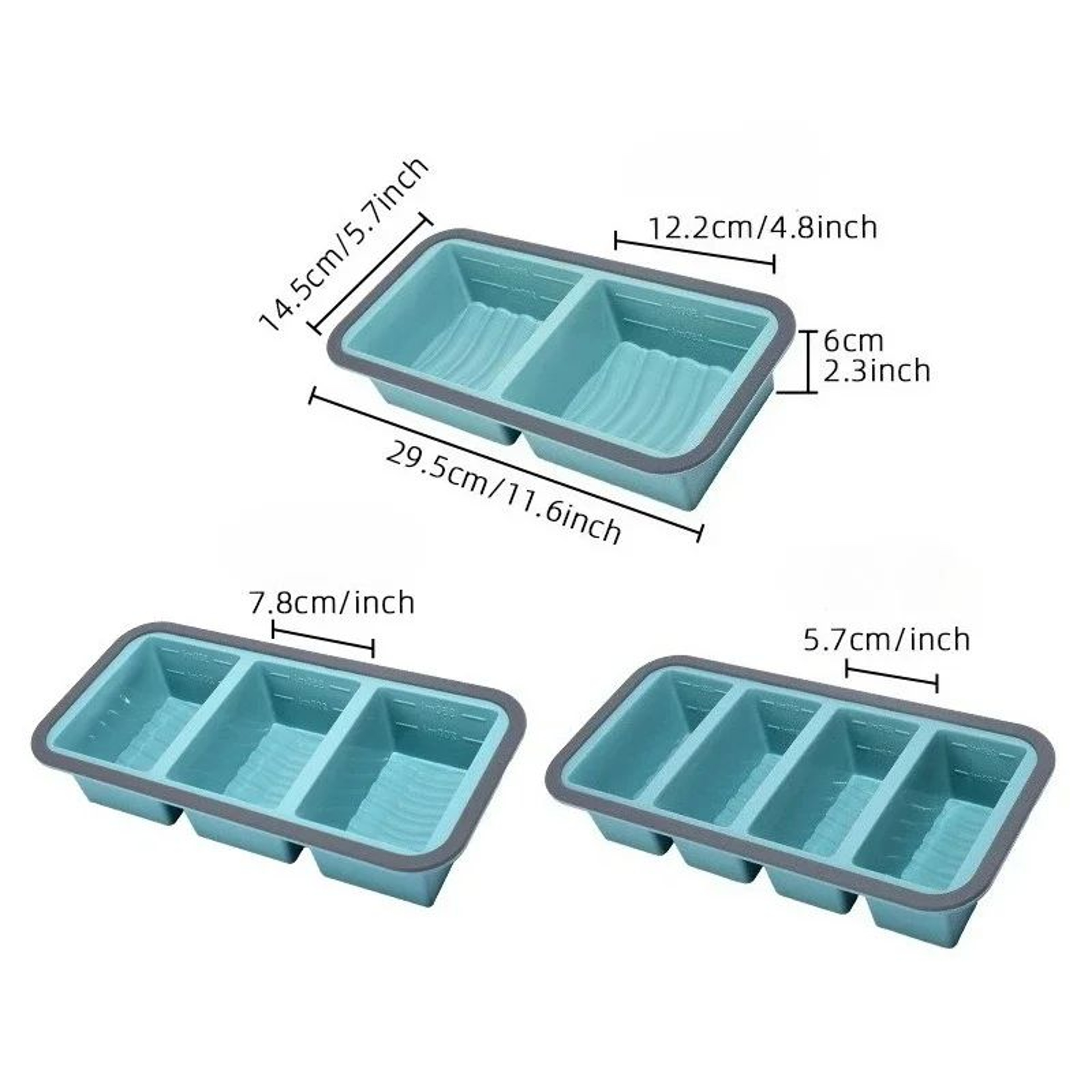 PortionPro Silicone Freezer Tray with Lid for Meal Prep & Soup Cubes – view 7