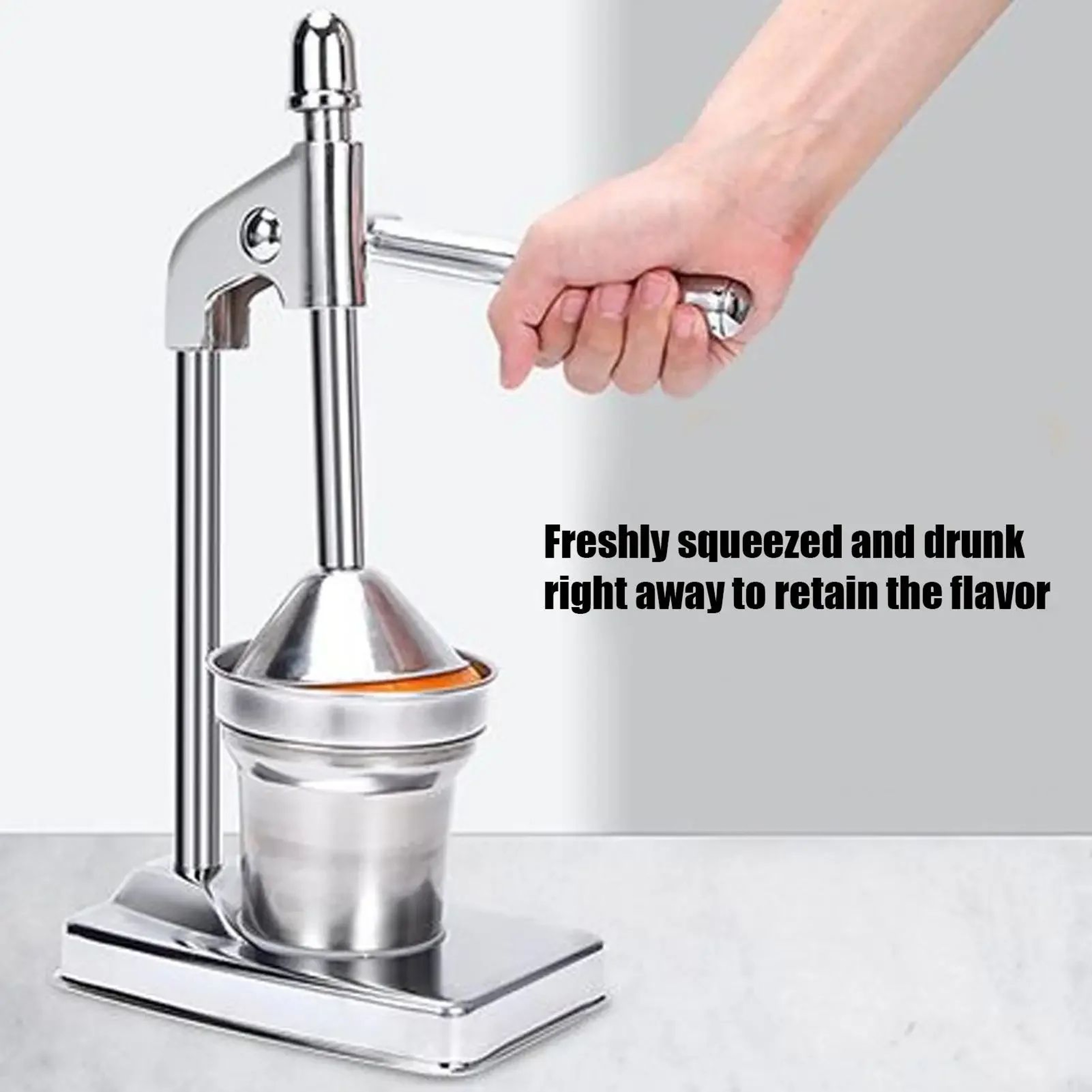 FreshPress Pro Stainless Steel Manual Citrus Juicer  HeavyDuty Handheld Fruit Squeezer For Fresh Ju 1