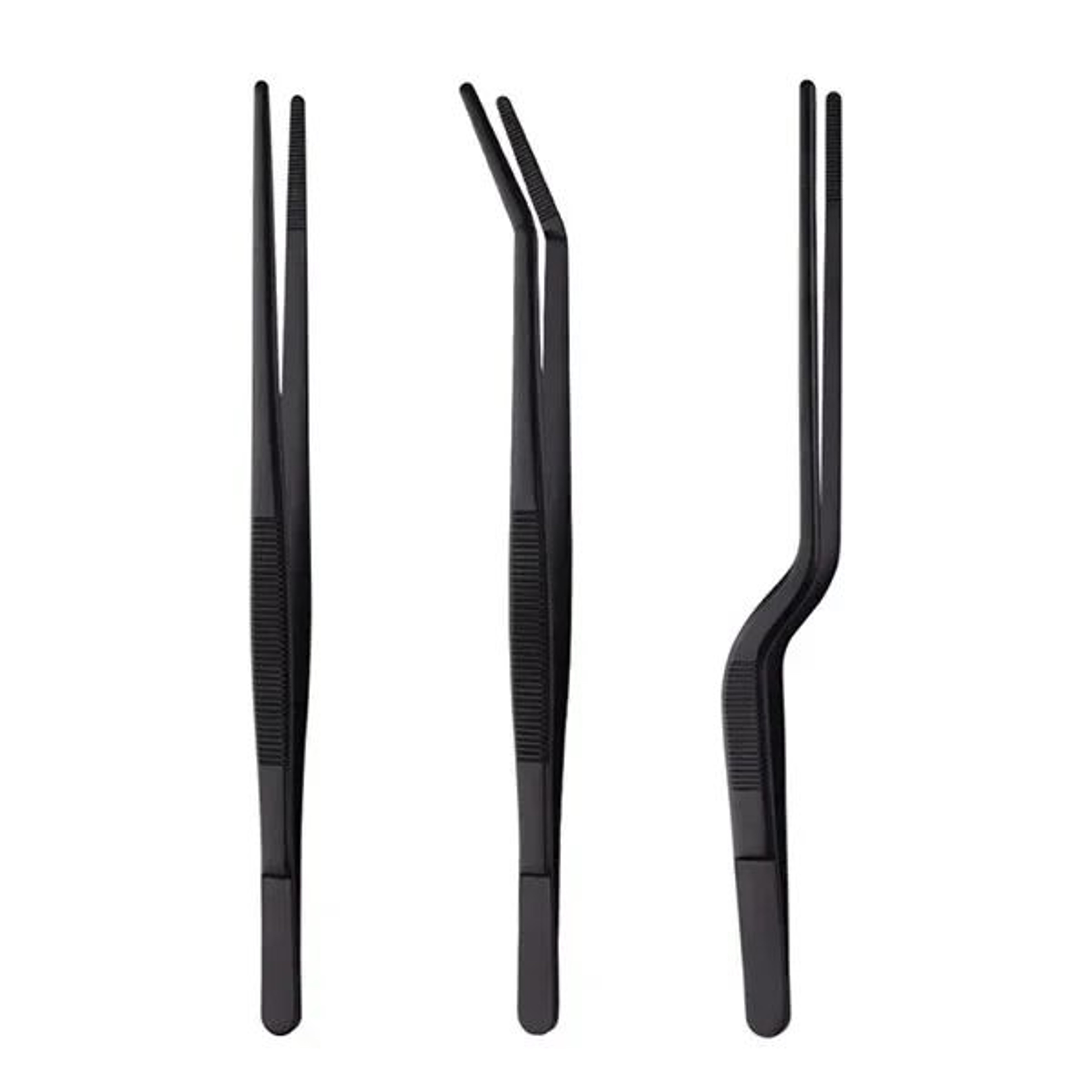 PrecisionGrip Cooking Tweezers Set  3Piece Stainless Steel Chef Tweezers For BBQ Plating  Food Styl 6