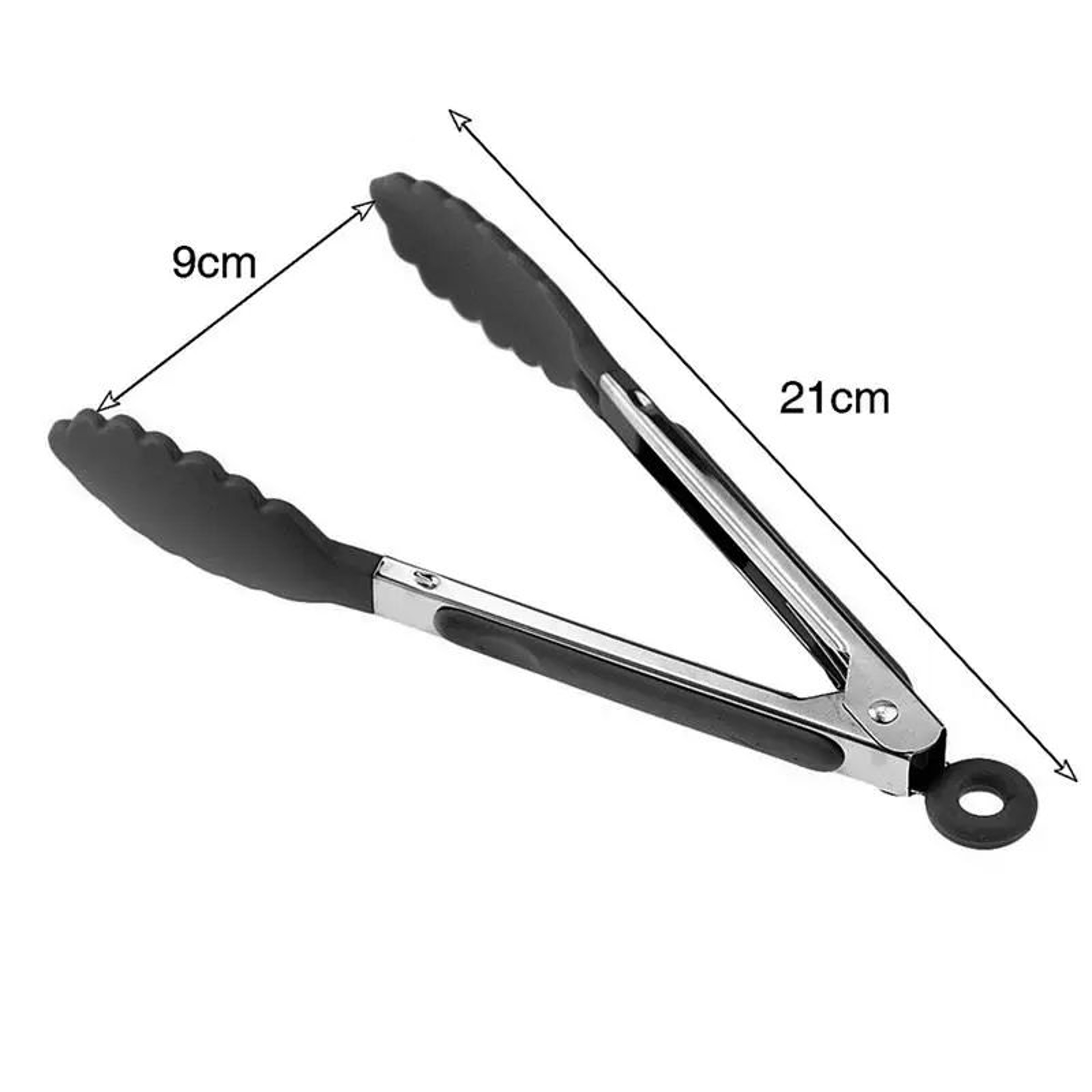 Heat-Resistant Silicone Kitchen Tongs – Non-Slip BBQ Grill & Salad Serving Tongs – view 6