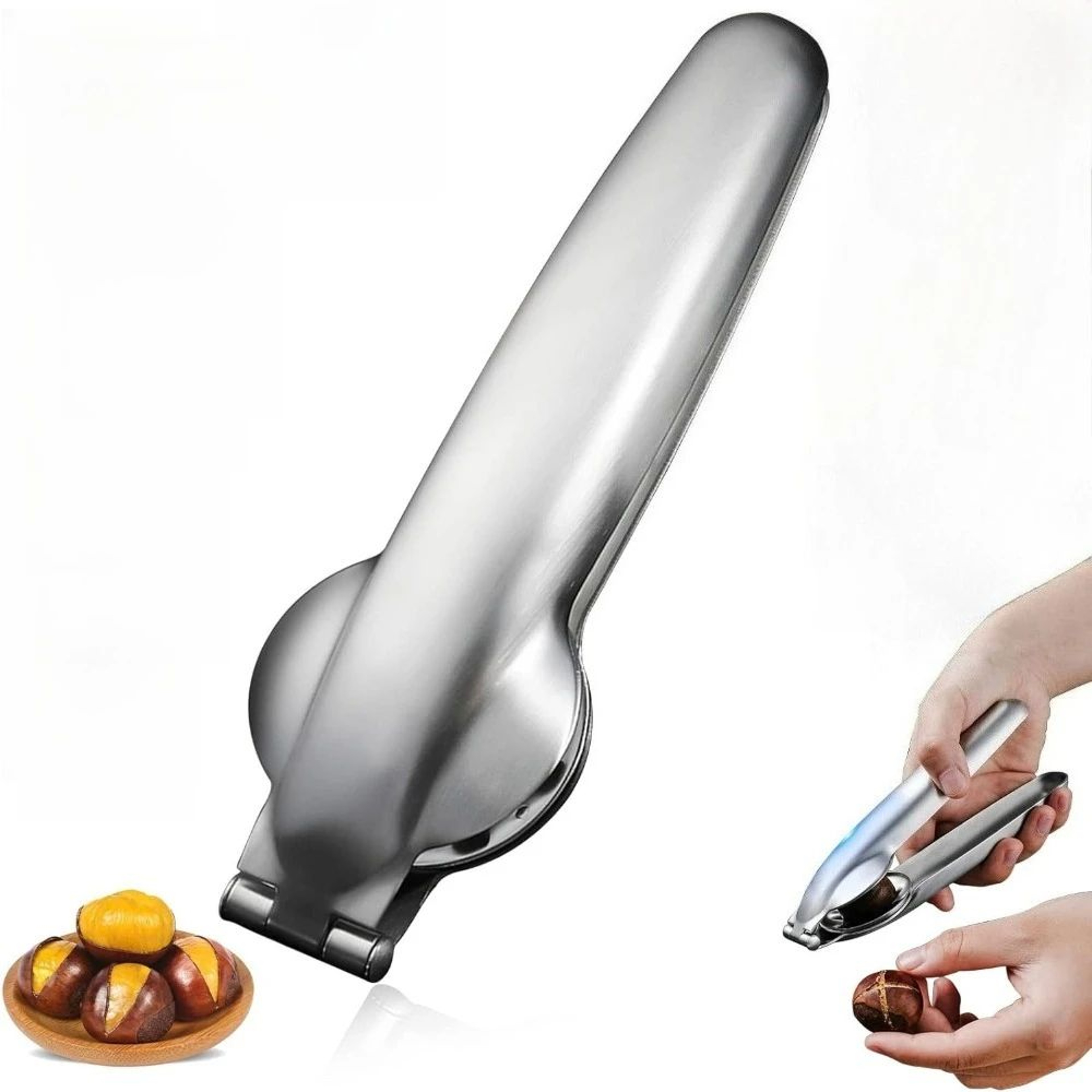 Premium Stainless Steel Chestnut Cutter Tool  Safe  Effortless Nut Shell Opener 0