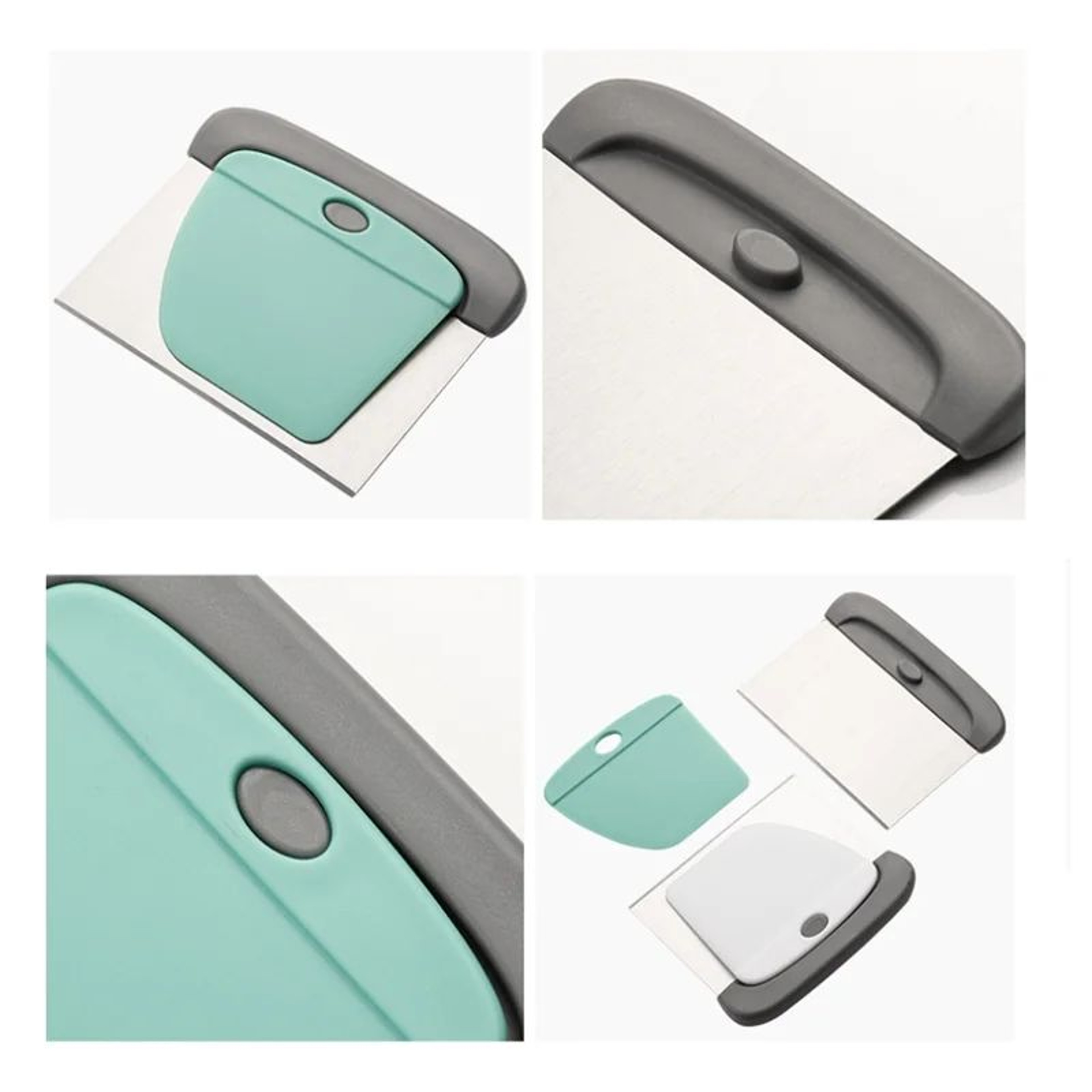 2in1 Stainless Steel Dough Scraper  Pastry Scraper Set For Effortless Baking 2