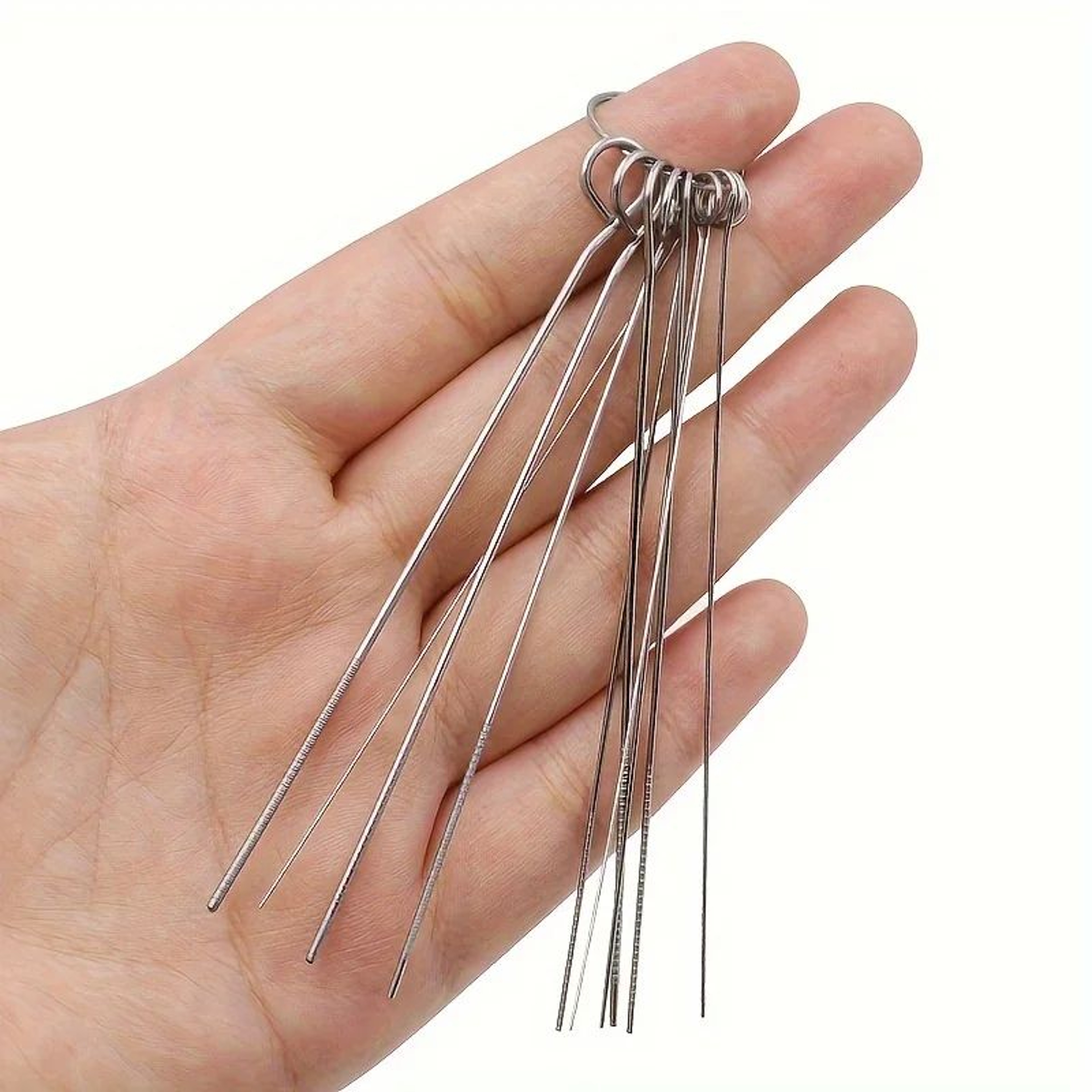 Precision Shower Head Cleaning Tool Kit  Stainless Steel Nozzle Cleaner Brush Set 2