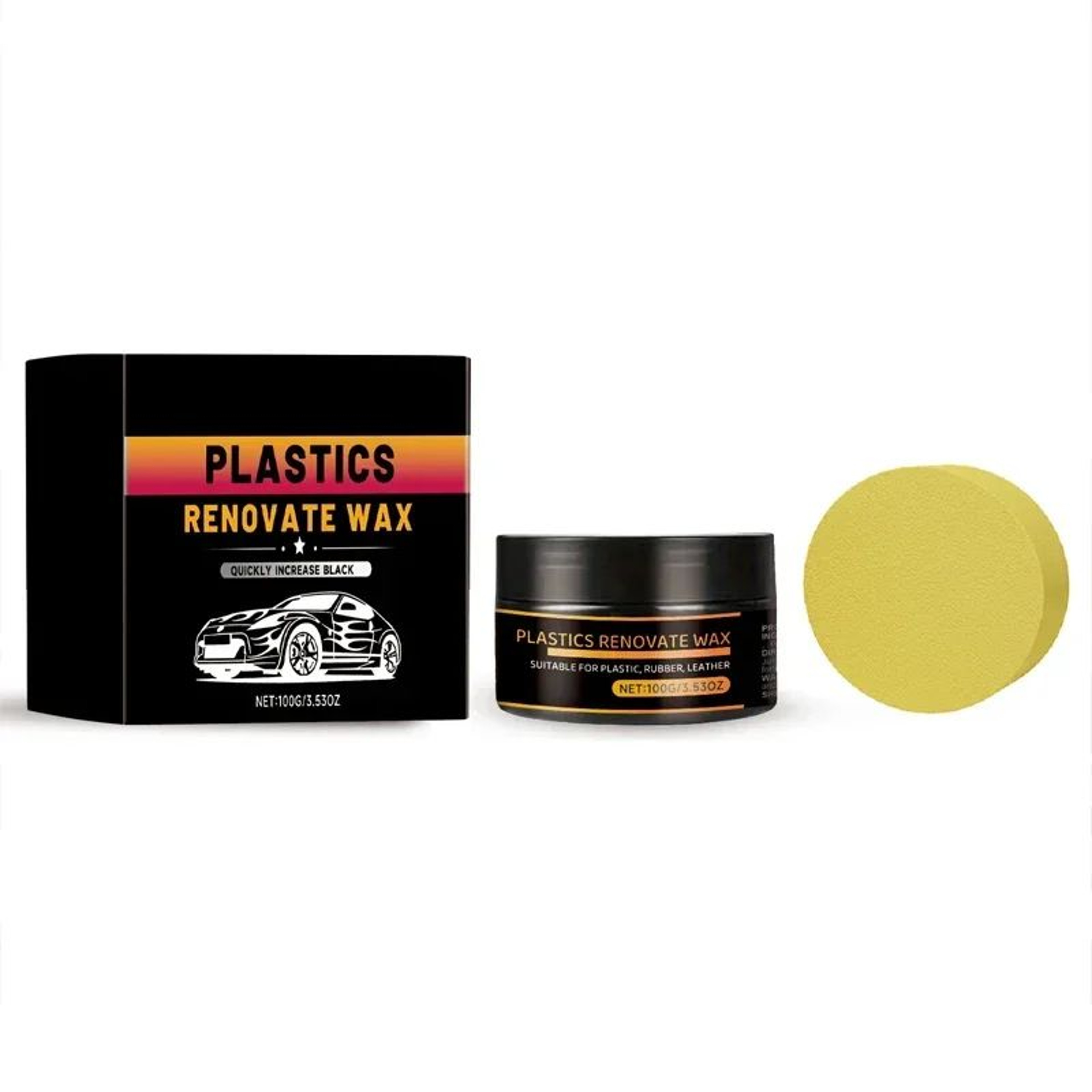 Black Tire Restorer  Tire Shine Wax For Cars Bikes And Motorcycles 6