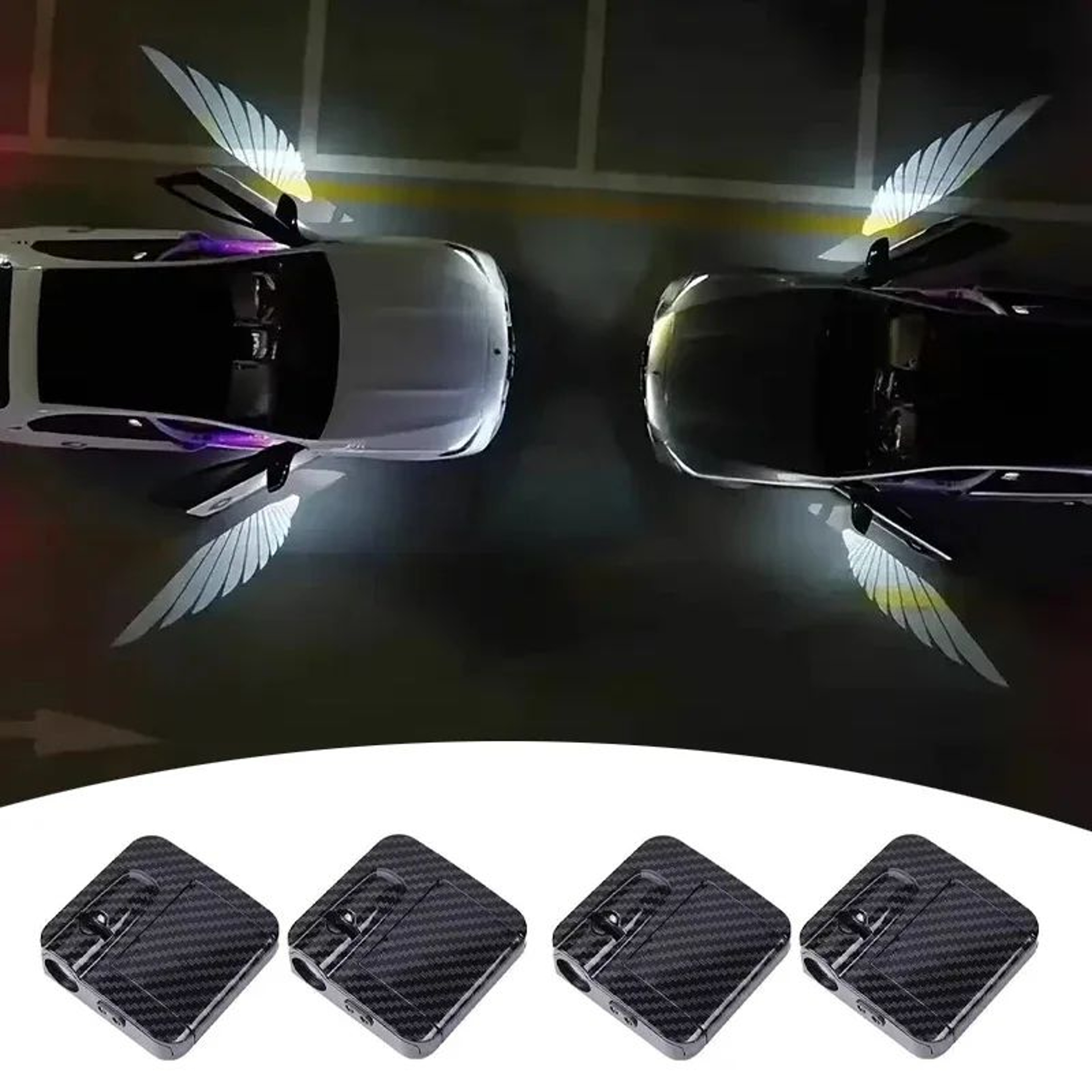 Wireless LED Car Door Projector Lights  Magnetic Auto Welcome Logo Light No Wiring Required 7
