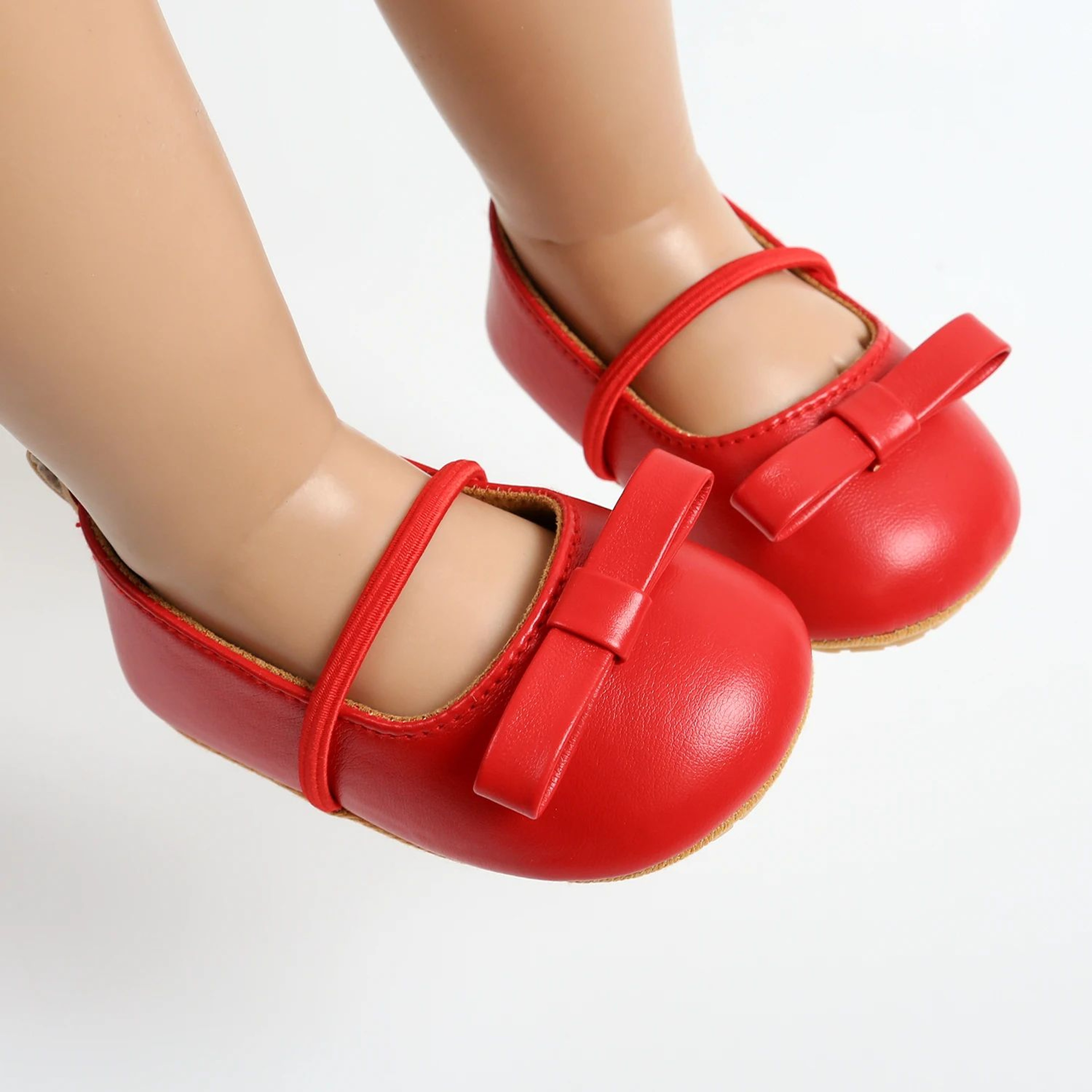 Elegant Baby Girl Mary Jane Shoes With Bow  Soft Infant First Walker Flats 7