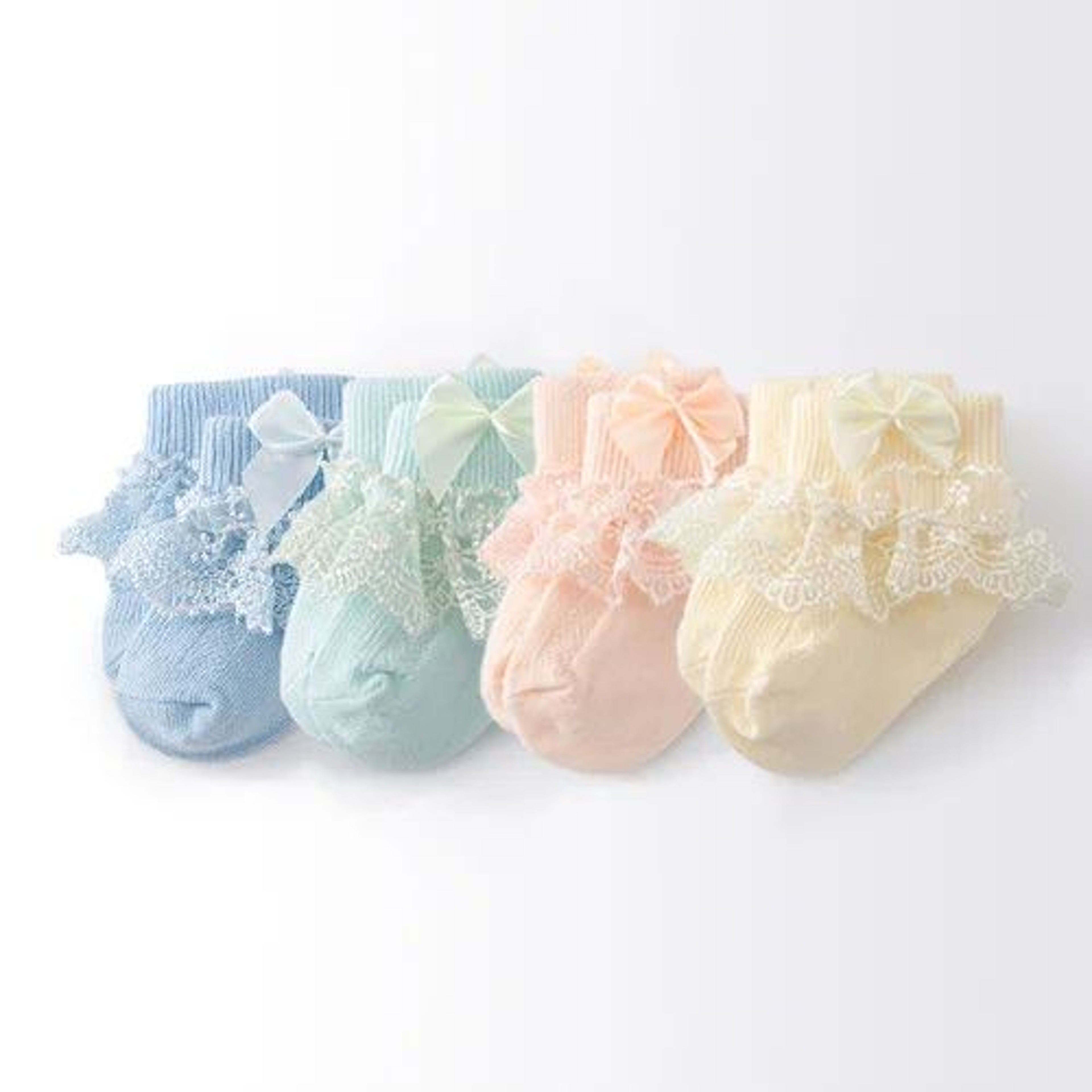 Baby Girl Lace Socks Newborn Girl Socks Infant Bow Socks Cotton Toddler Socks Ruffle Baby Socks 2