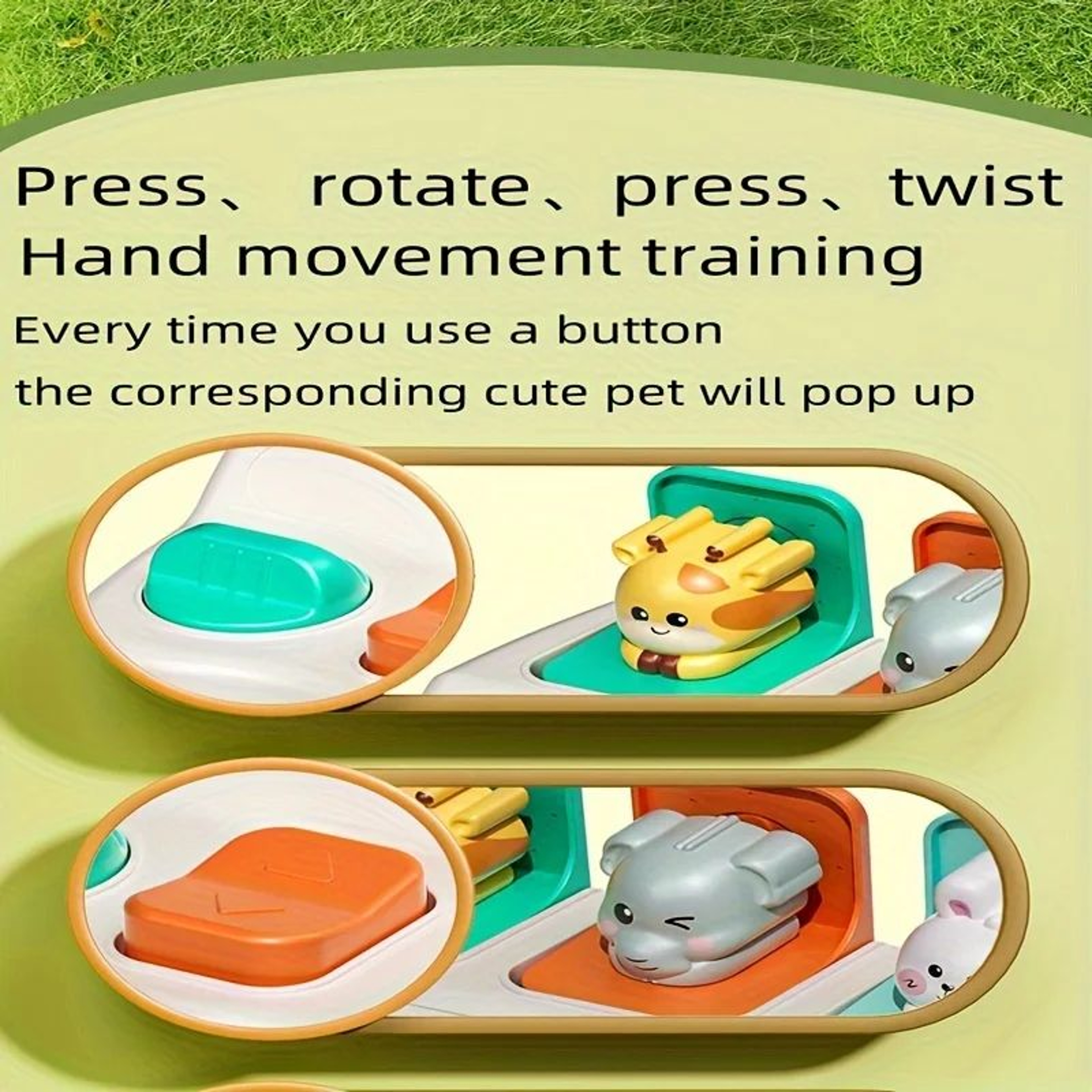 Montessori PopUp Animal Learning Box For Fine Motor  Early Skill Development 2