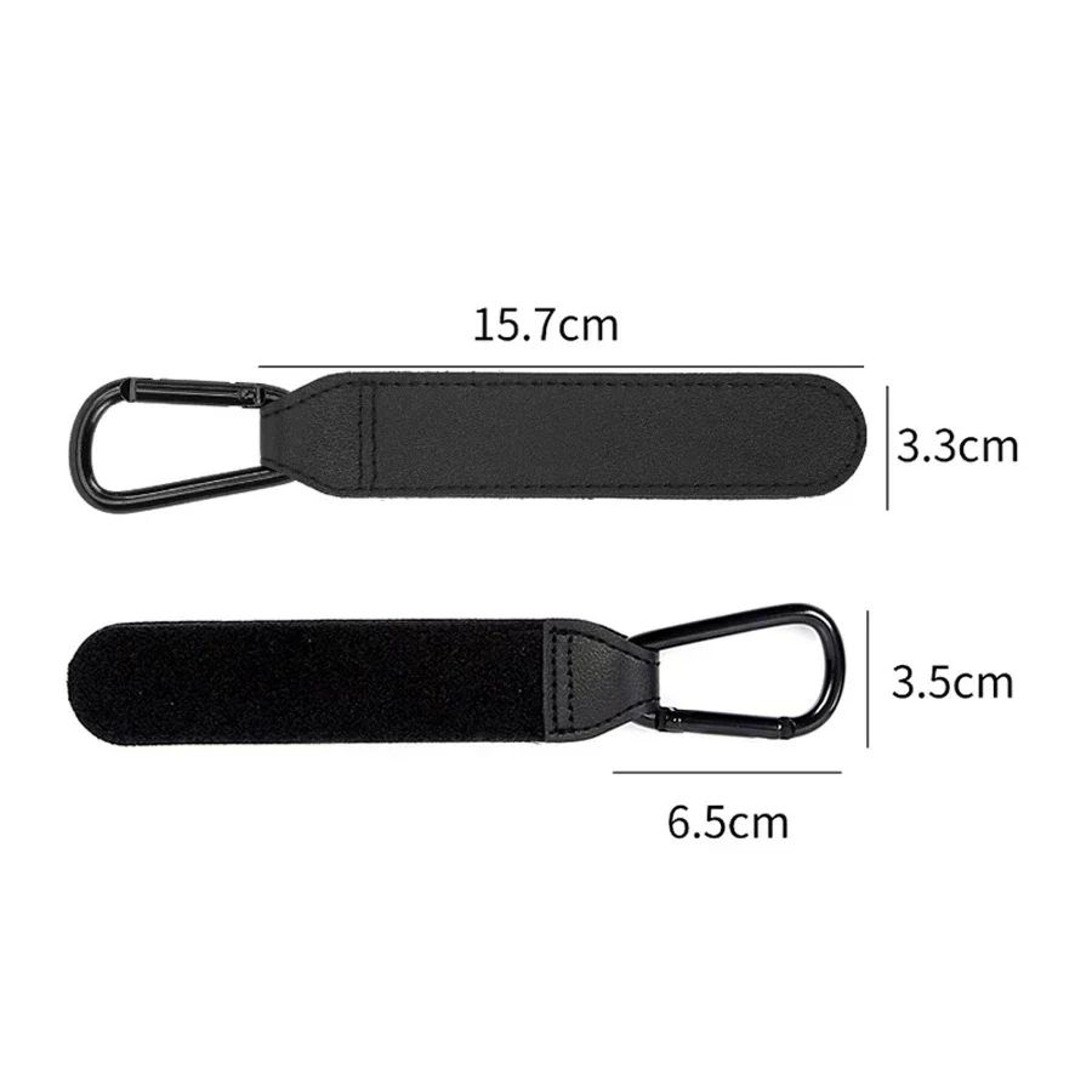 Premium Leather Stroller Hooks Set for Easy Diaper Bag Organization – view 7