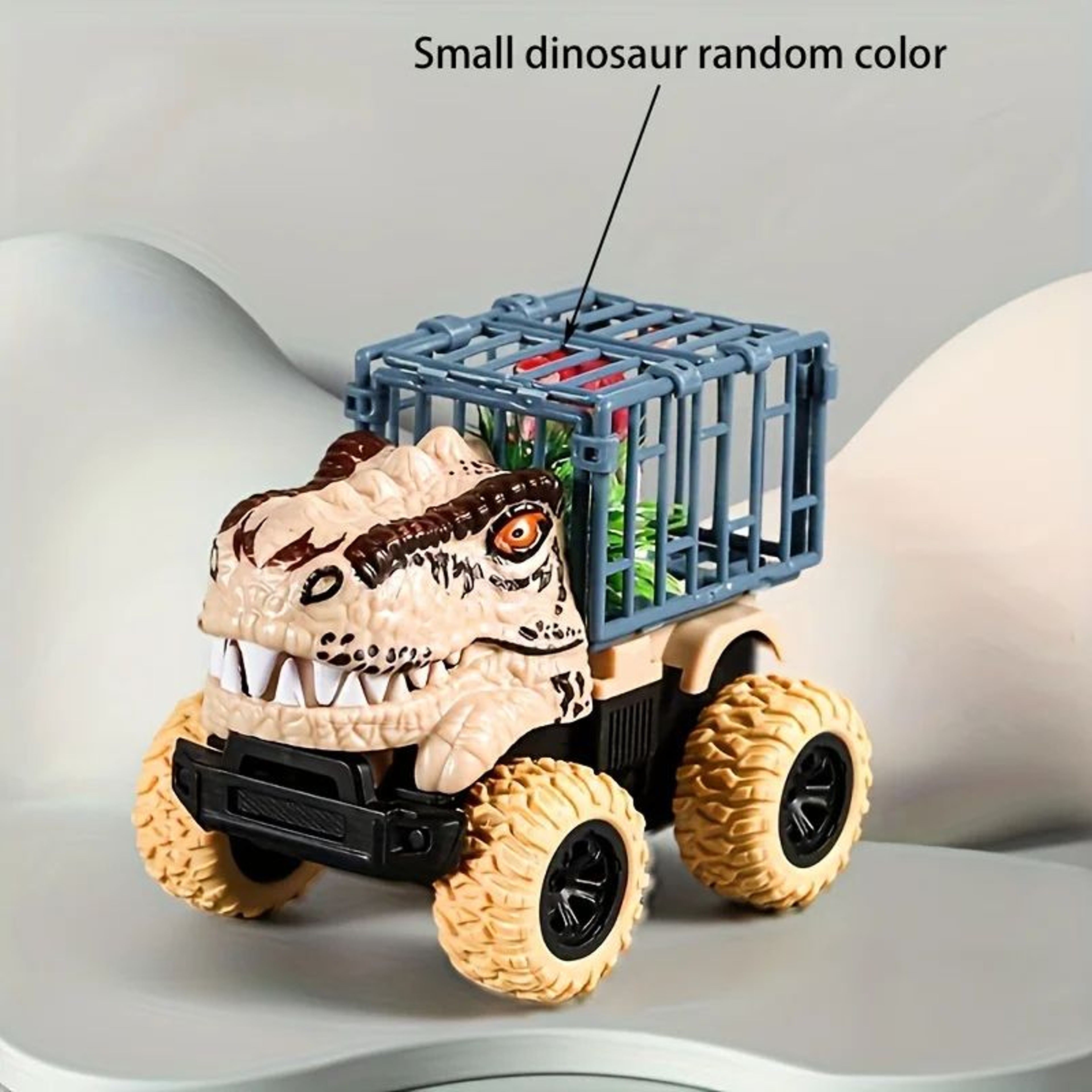 Pull Back Dinosaur Truck Toy With Dino Figures  Interactive Dino Transport Truck Toy For Kids 9