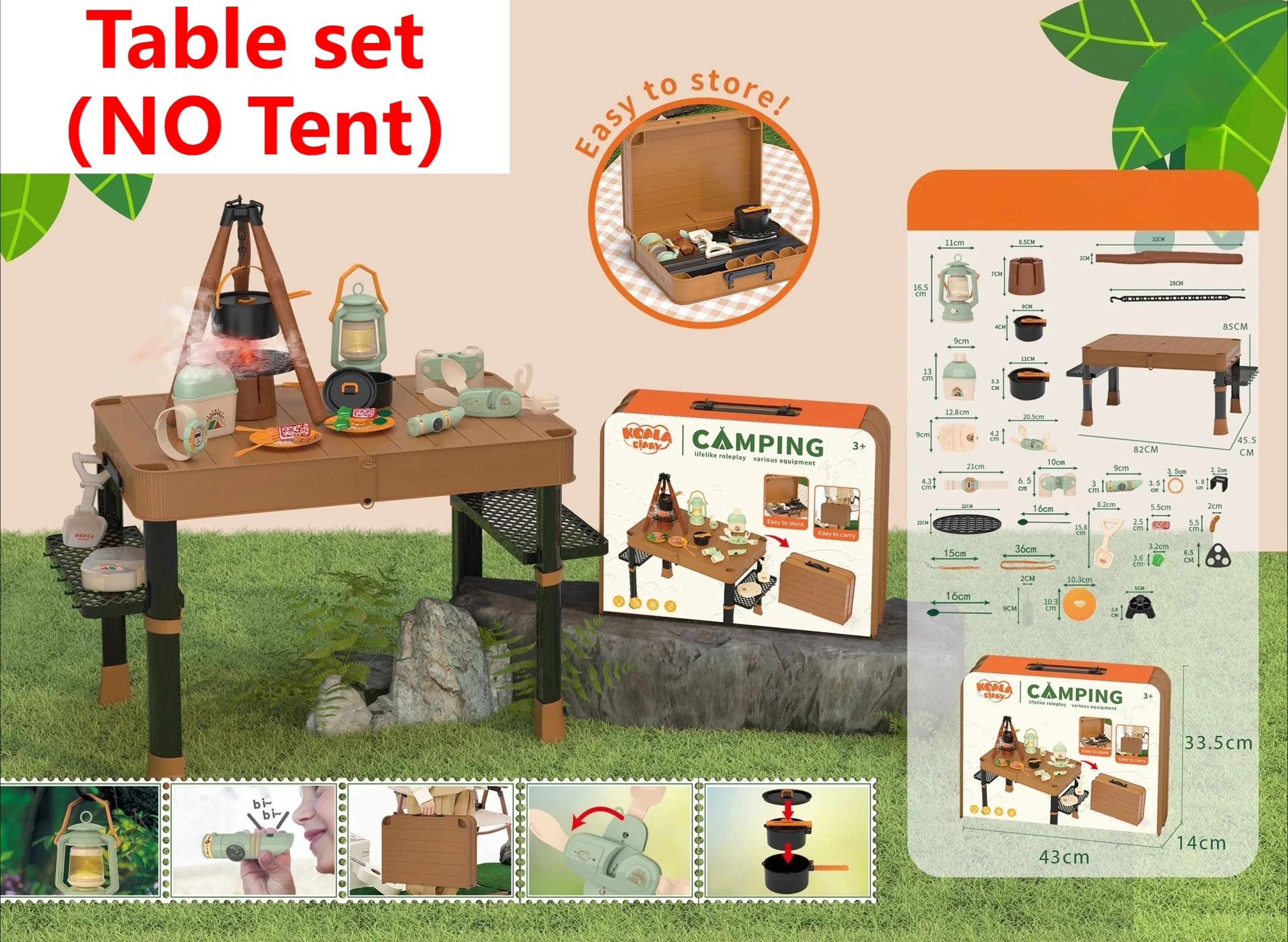 Adventure Explorer Kids Camping Set With Tent  Gear 9
