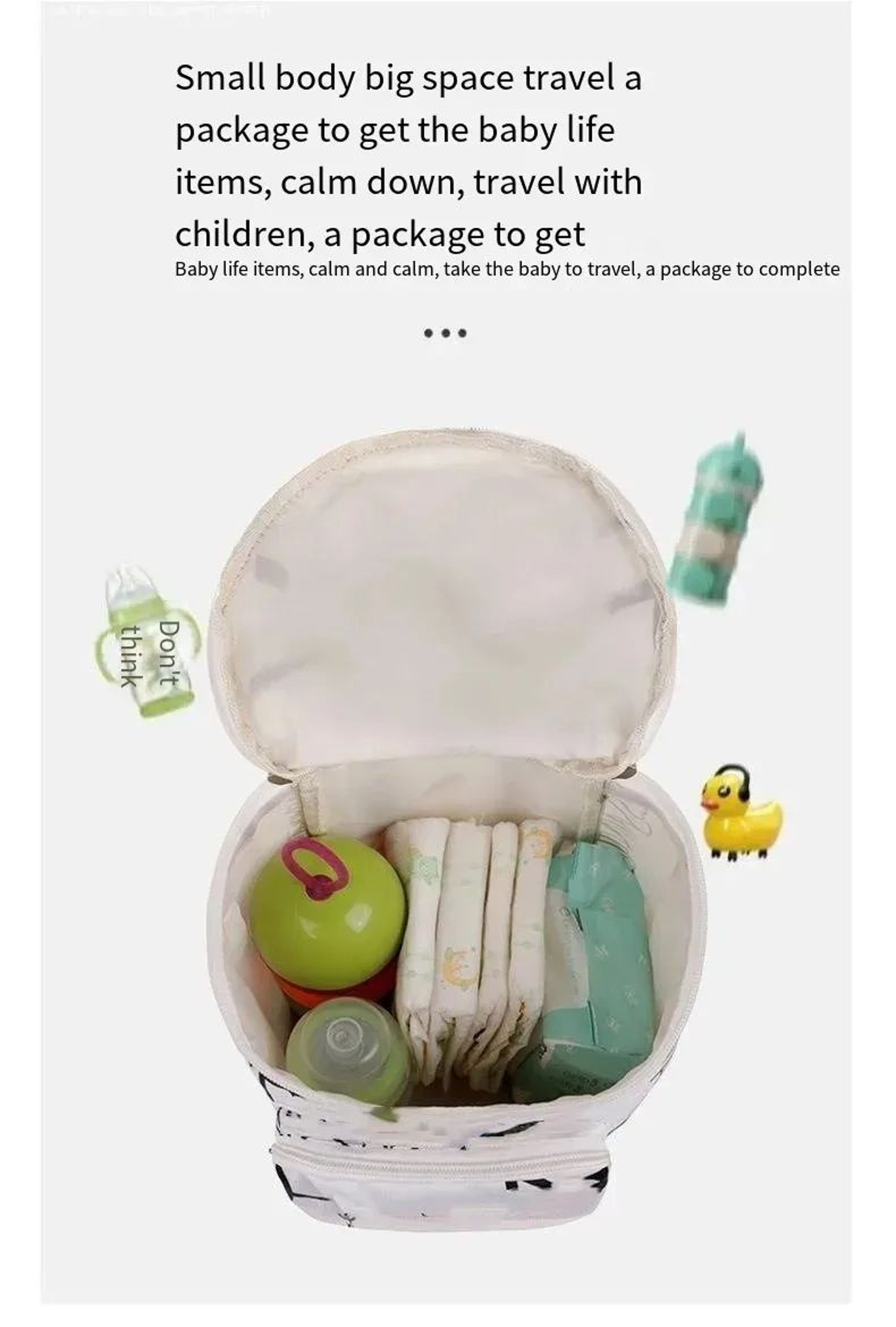 Portable Stroller Organizer Bag With Bottle Holders  Smart Storage 2