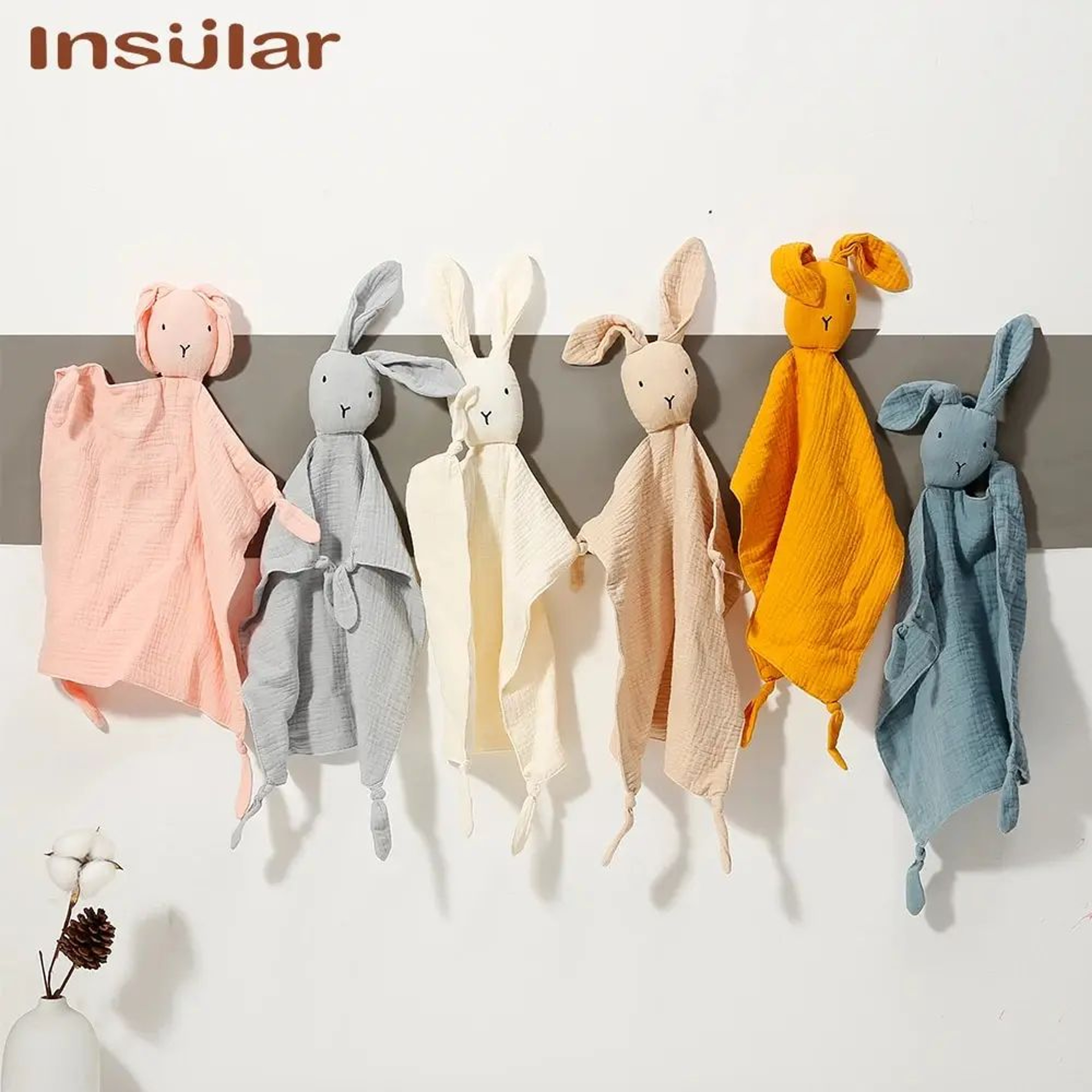 Soft Muslin Baby Comforter Blanket  Gentle Soothing Lovey For Newborn 0
