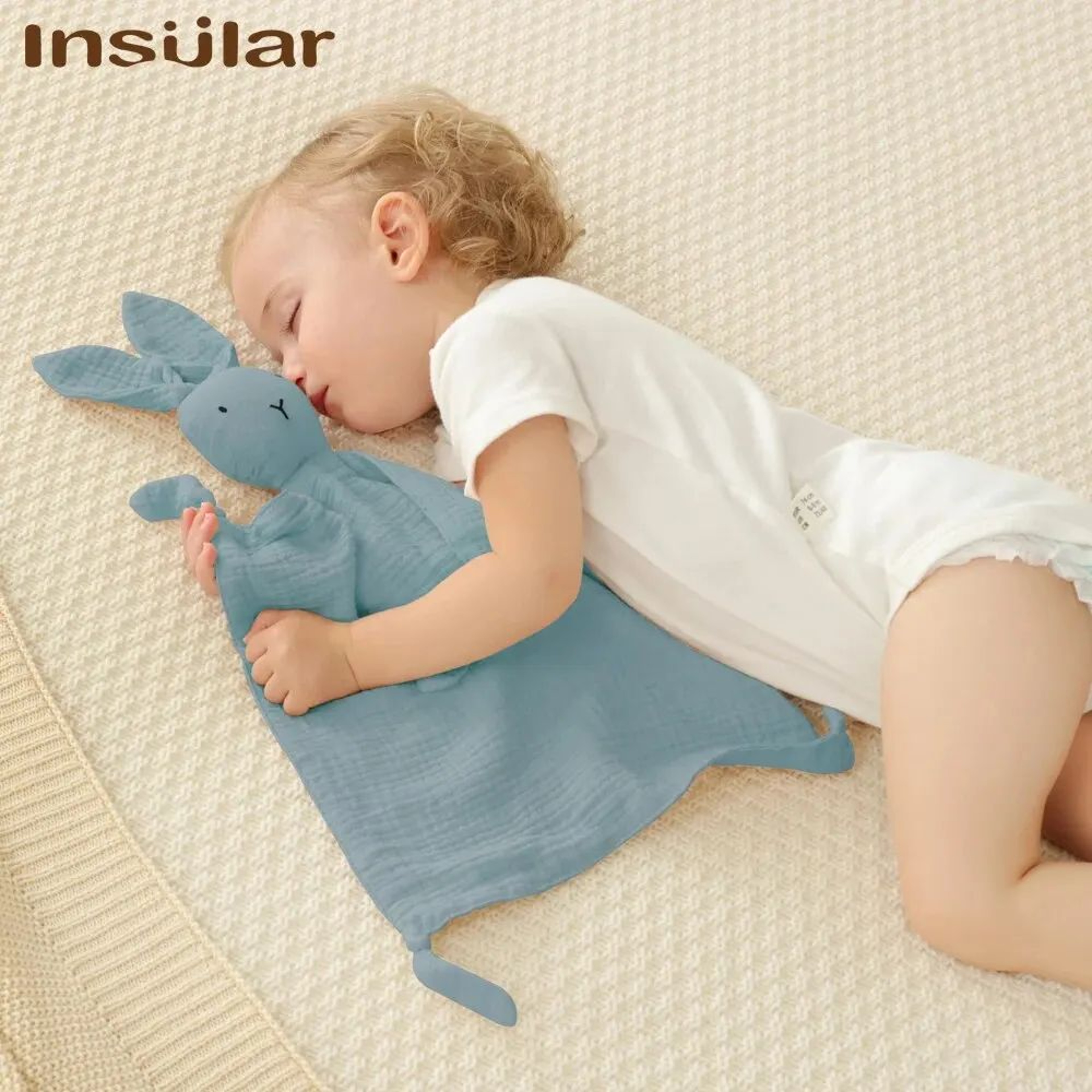 Soft Muslin Baby Comforter Blanket  Gentle Soothing Lovey For Newborn 2
