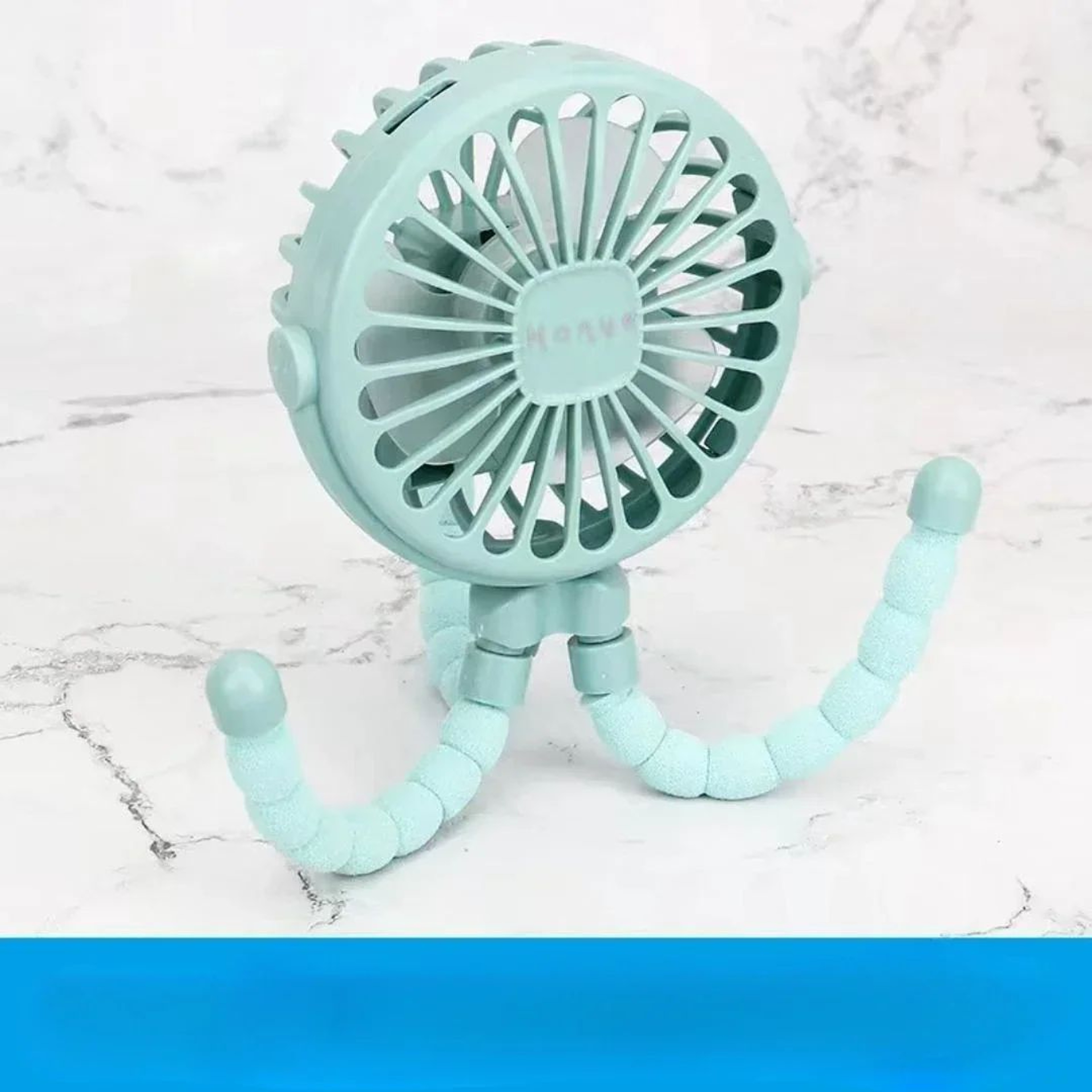 Portable Bladeless Stroller Fan  USB Rechargeable Foldable Mini Cooling Fan 1