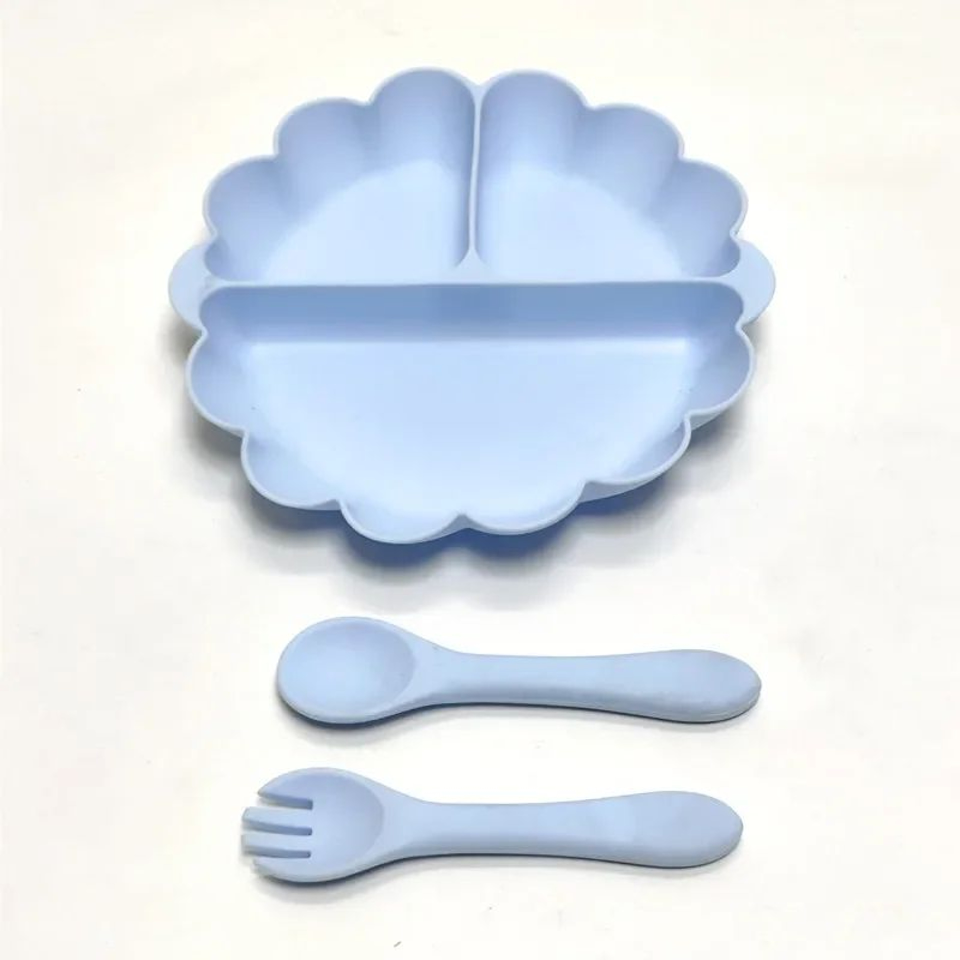 Silicone Baby Plate Set With Strong Suction Base  Non Slip Toddler Feeding Plates 3P 3