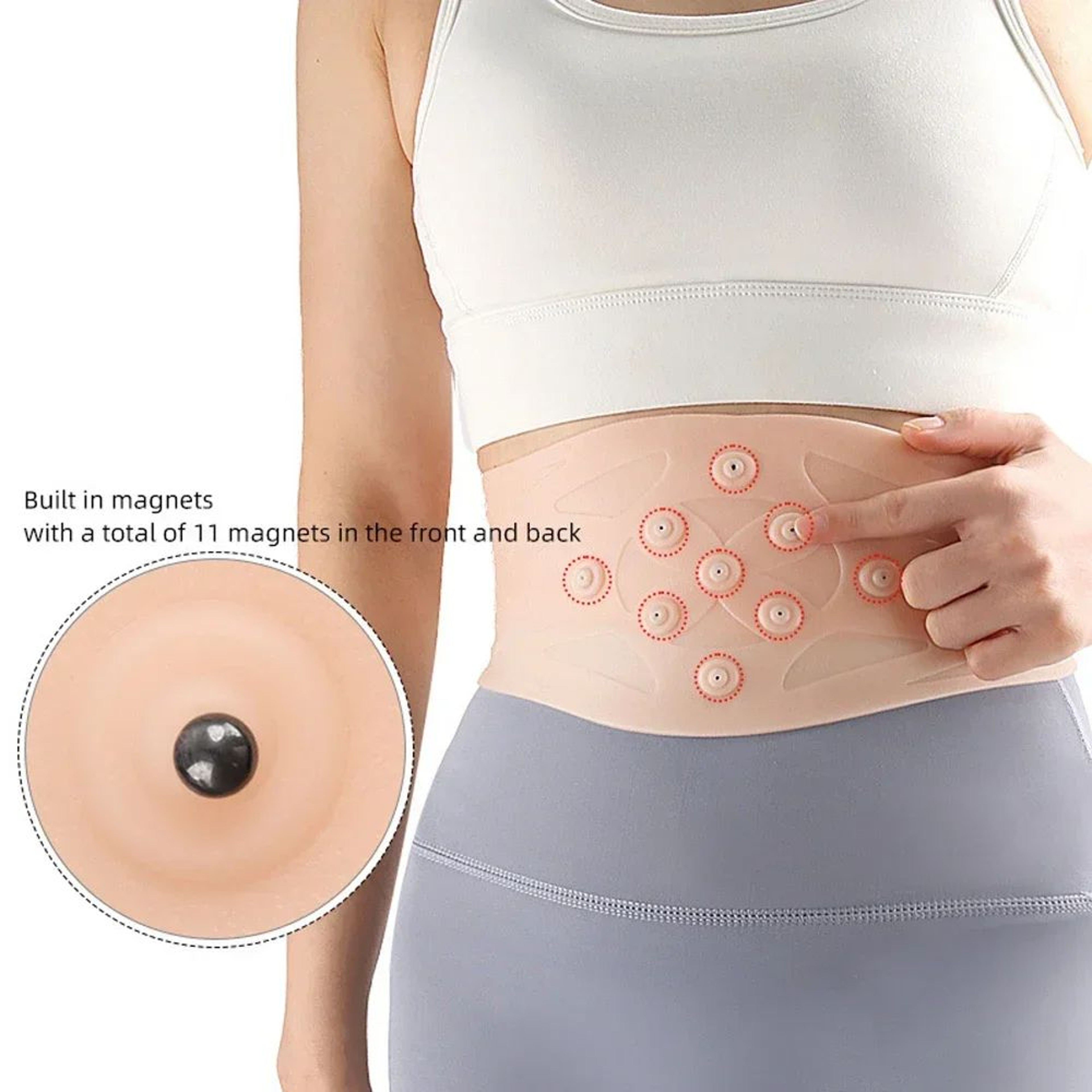 Magnetic Therapy Lumbar Support Belt  Adjustable Back Brace For Lower Back Pain Relief 0