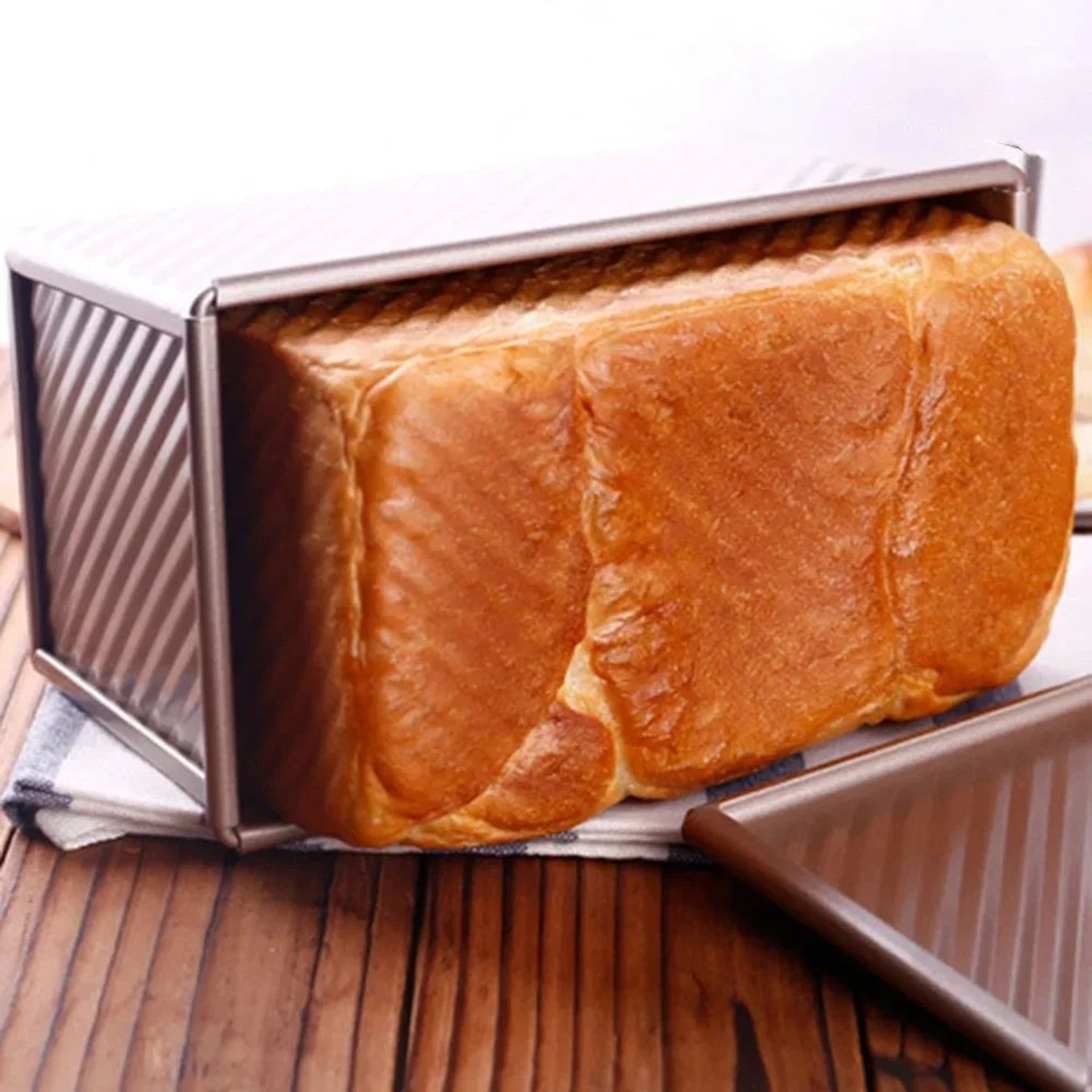 Pullman Loaf Pan With Lid  Nonstick Bread Pan For Homemade Sandwich Loaves 4