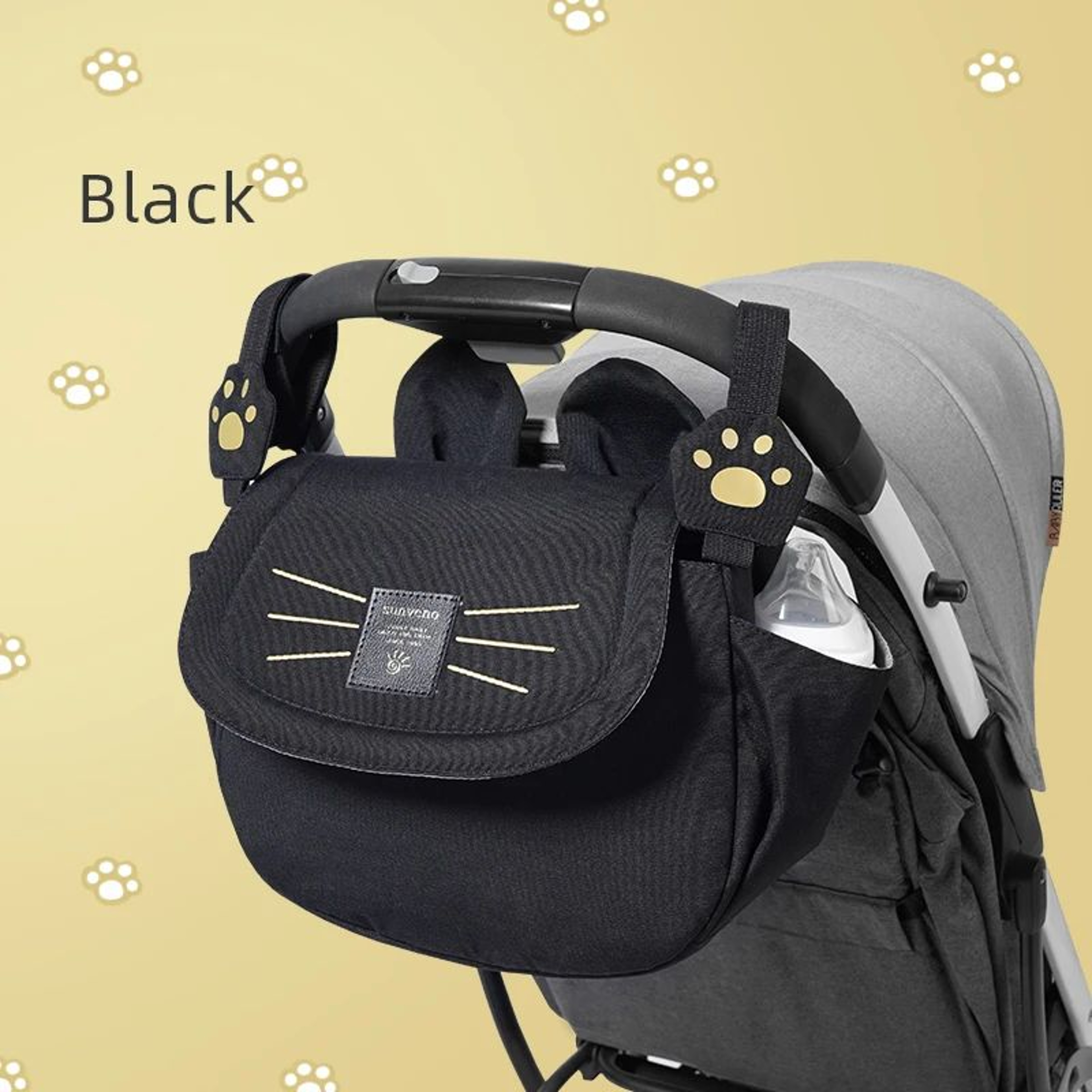 Sunveno Large Capacity Diaper Bag Backpack With Stroller Organizer 6