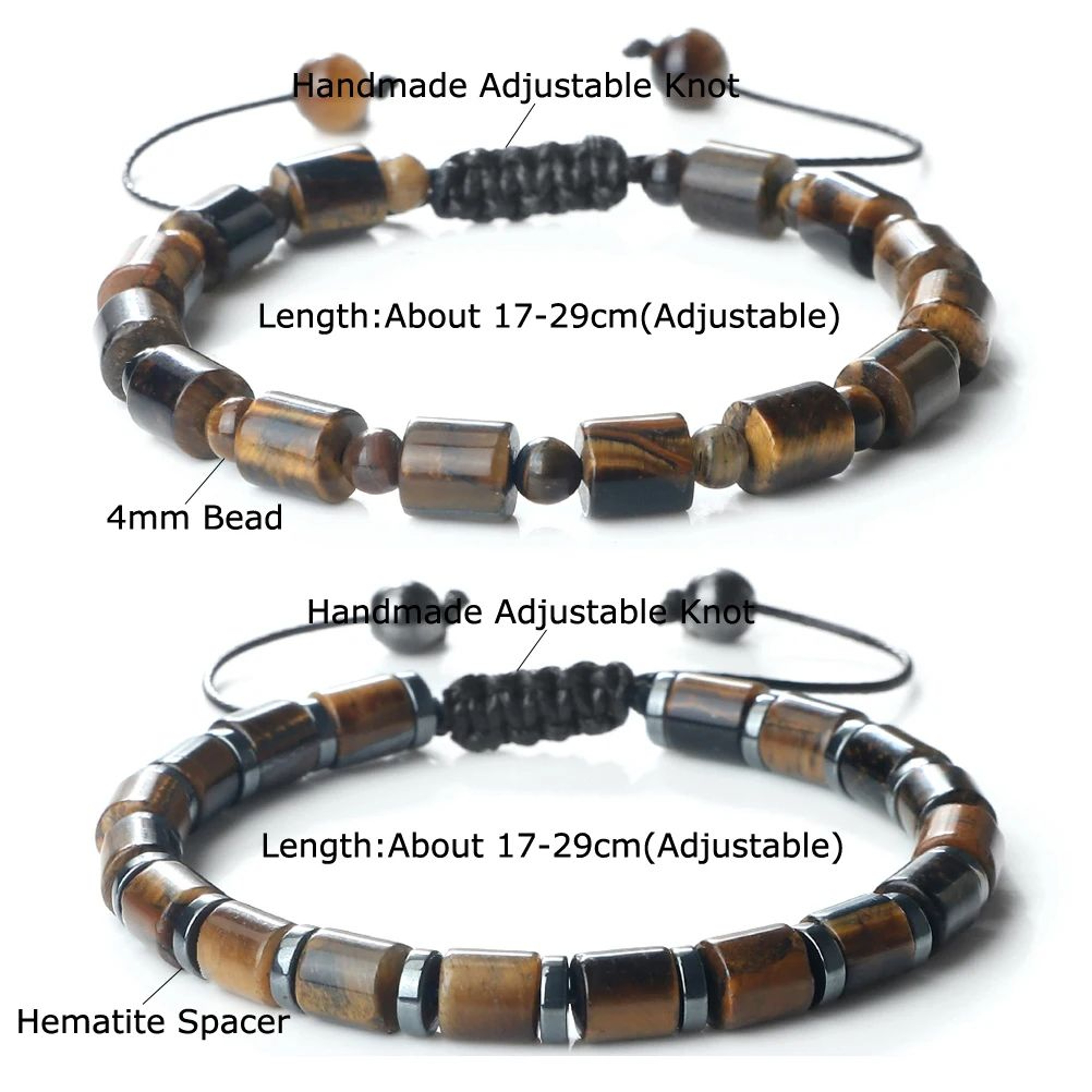 Tiger Eye Bracelet For Men And Women Natural Stone Agate Beaded Bracelet 1