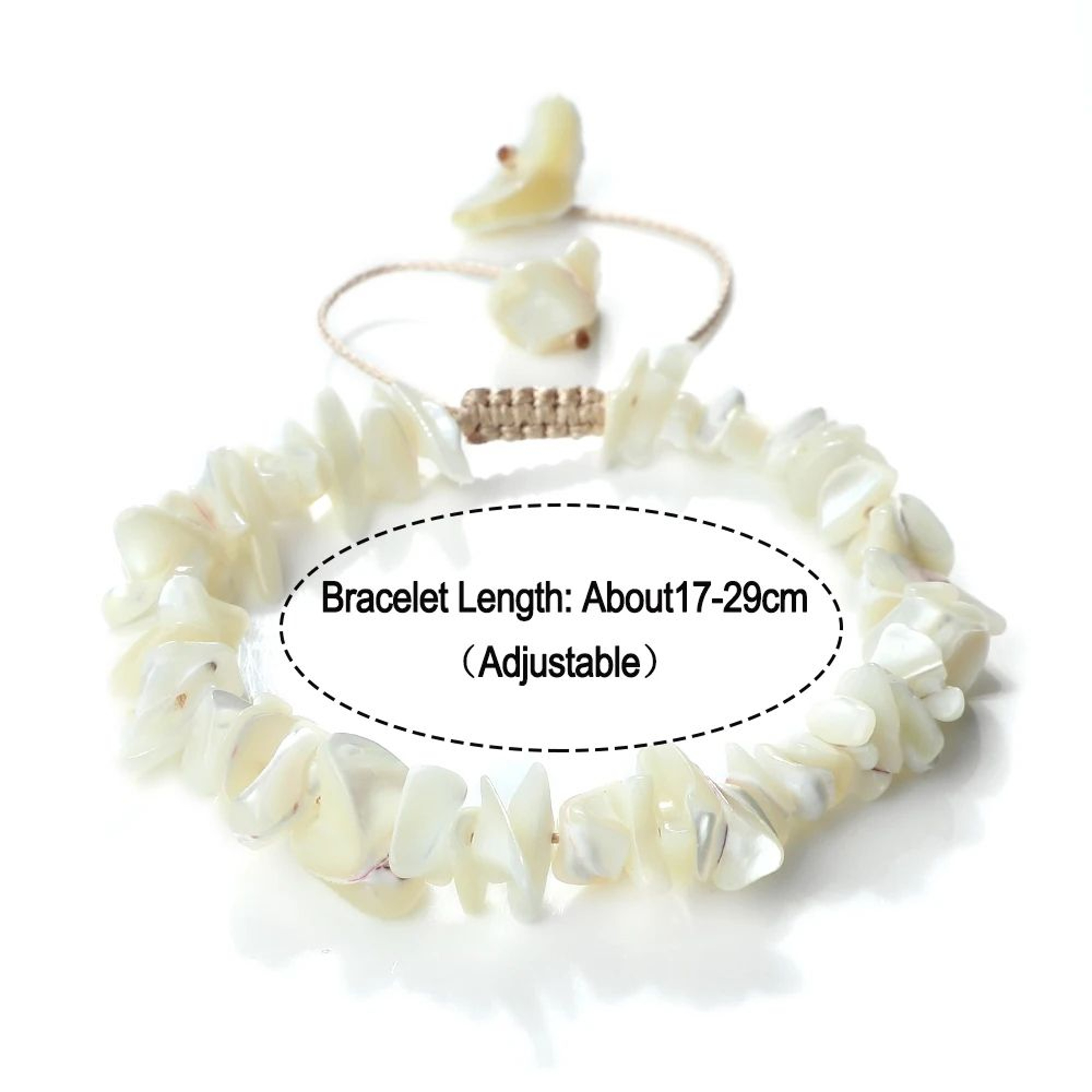 Coastal Boho Shell Bracelet Adjustable Handmade Beach Bangle – view 7