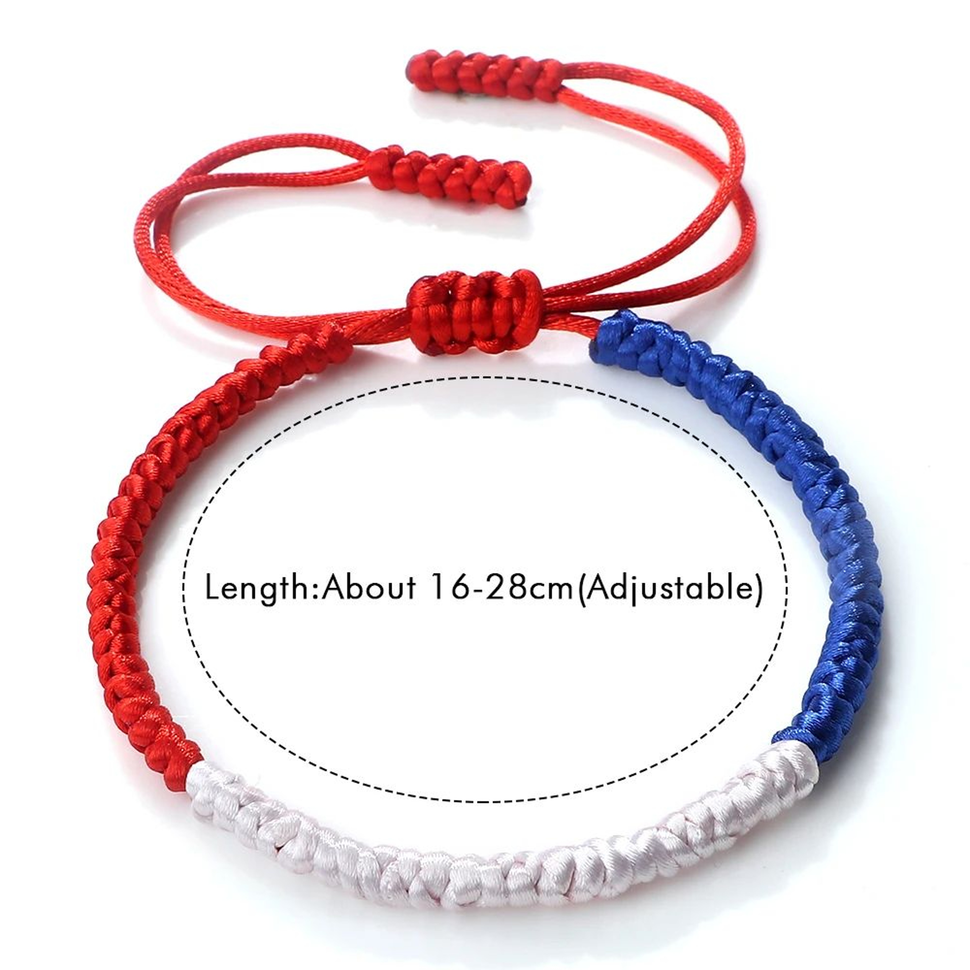 Chile Netherlands Flag String Bracelet Adjustable Braided Rope Couple Bracelet – view 7
