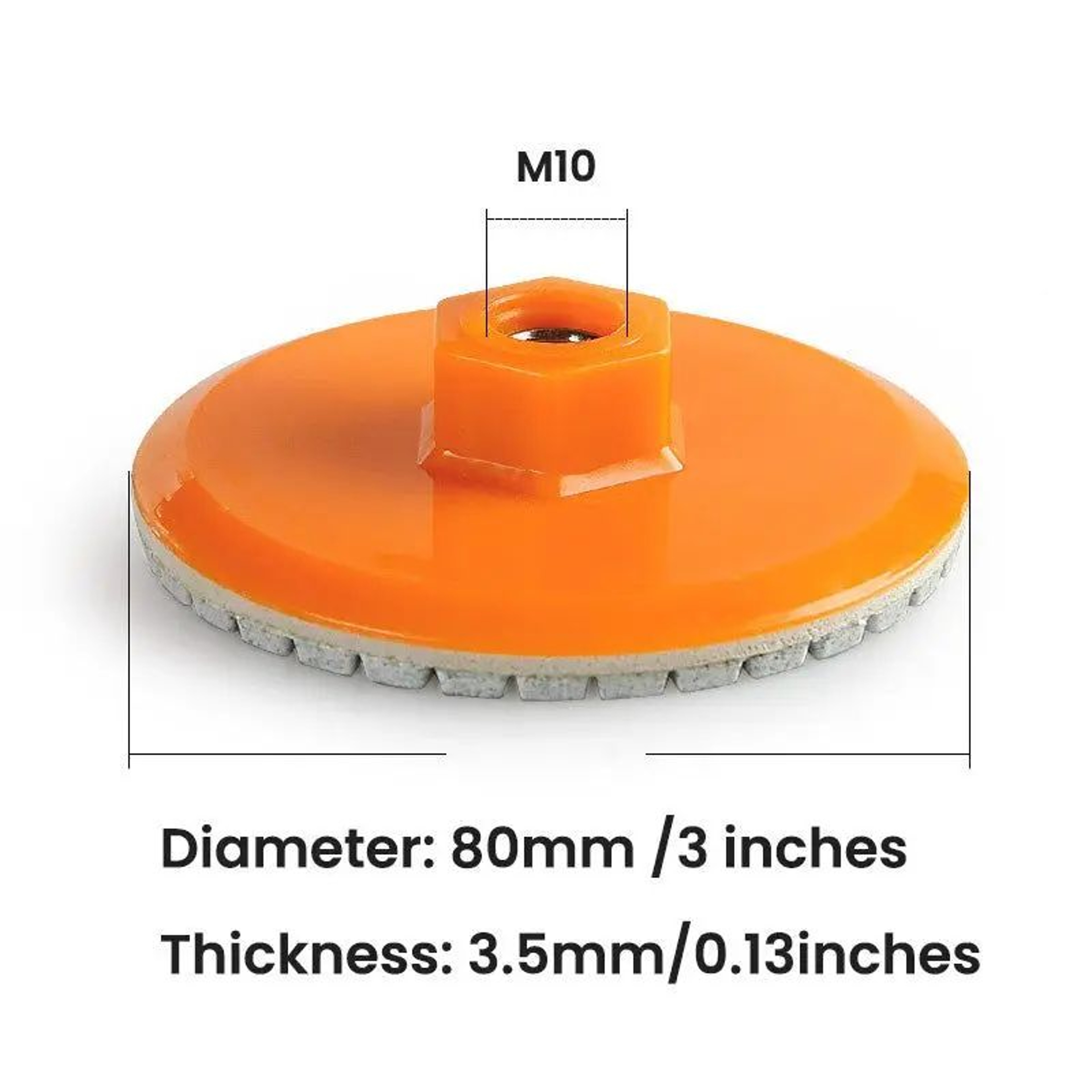80mm Ceramic Tile Polishing Disc for Angle Grinder Dry Chamfering Edge Grinder – view 7